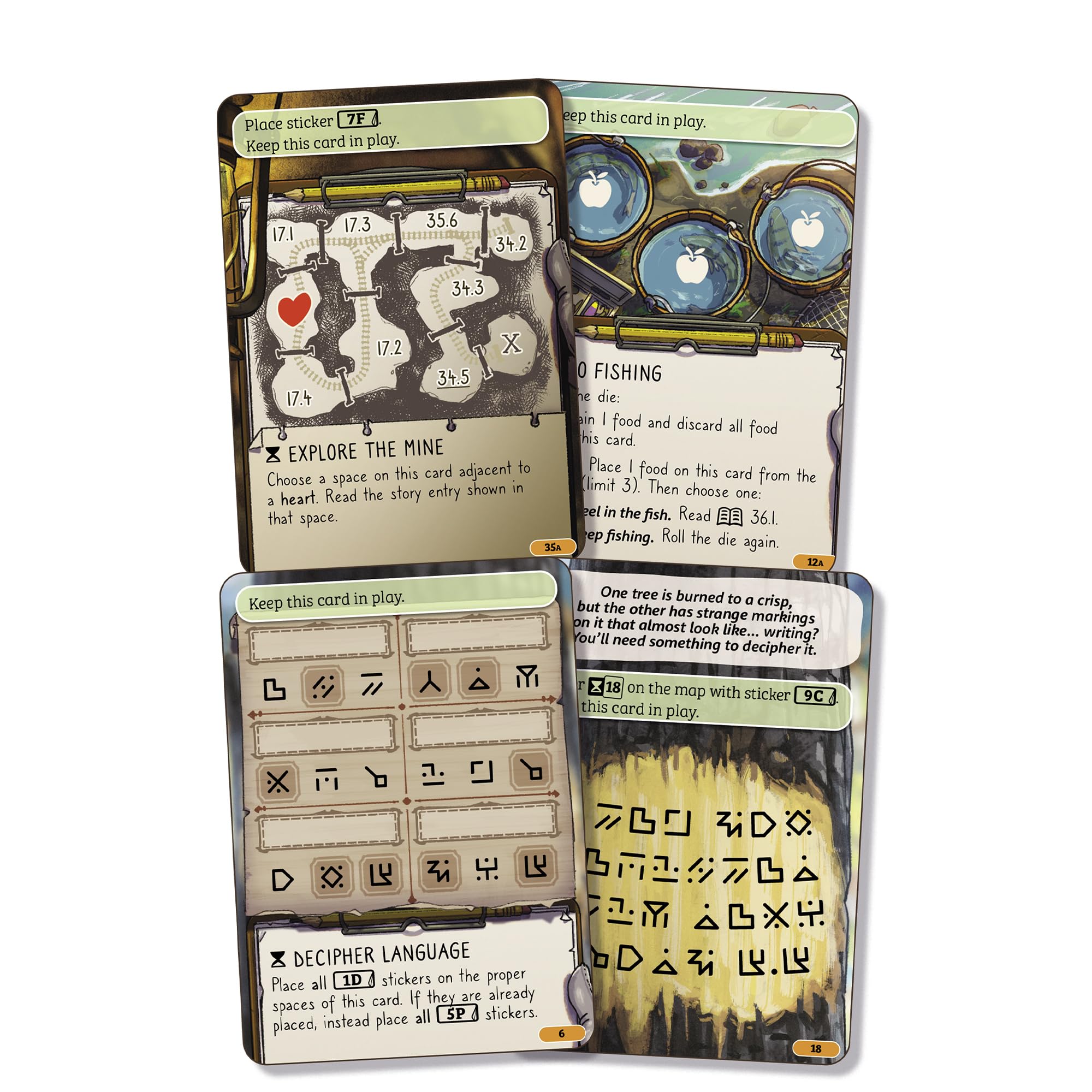 Asmodee Cozy Stickerville - Cooperative Family Board Game | Ages 8+ | 1-6 Players 7