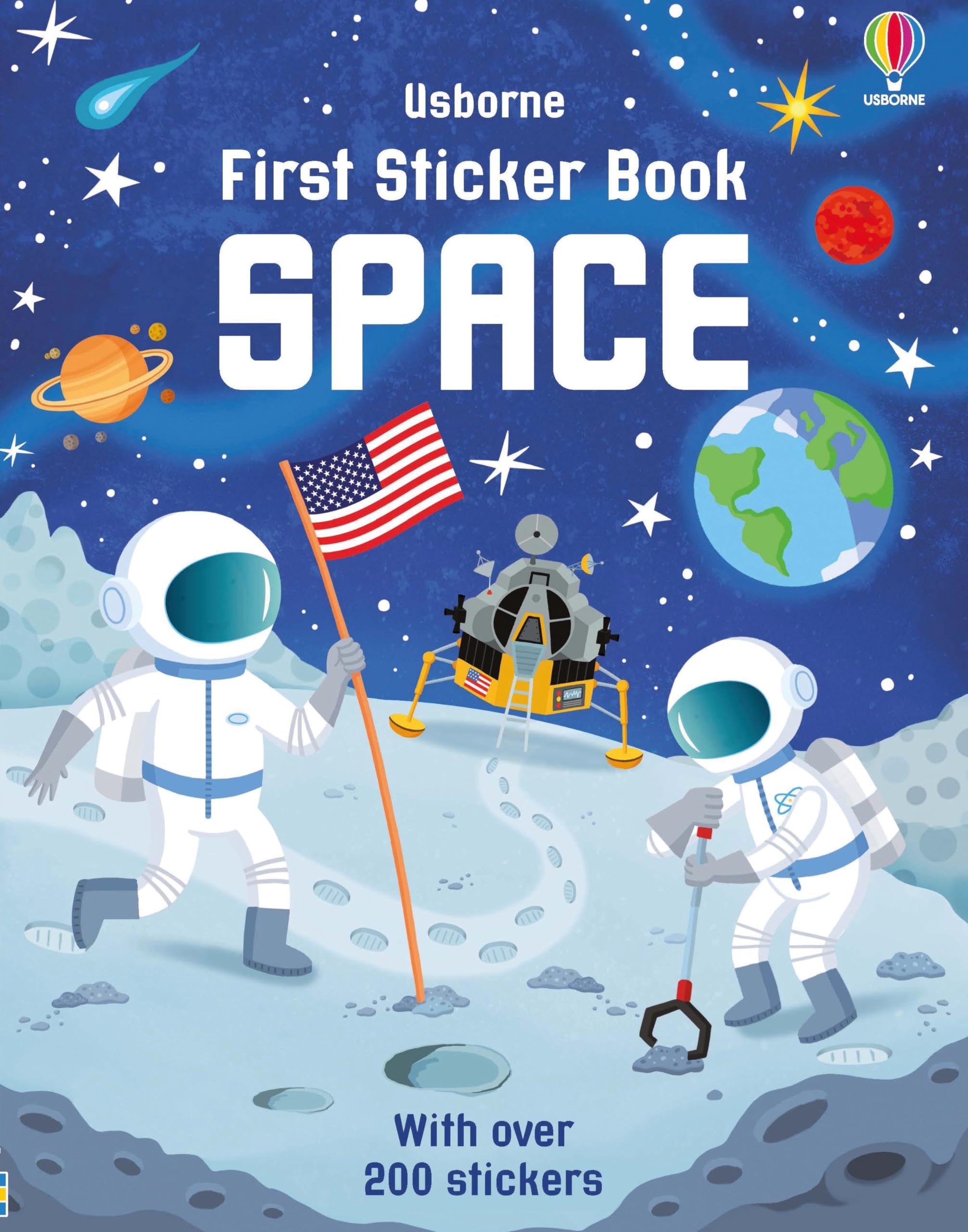 Usborne First Sticker Book Space - Ages 2-4 | 24 Pages | Over 150 Stickers 1