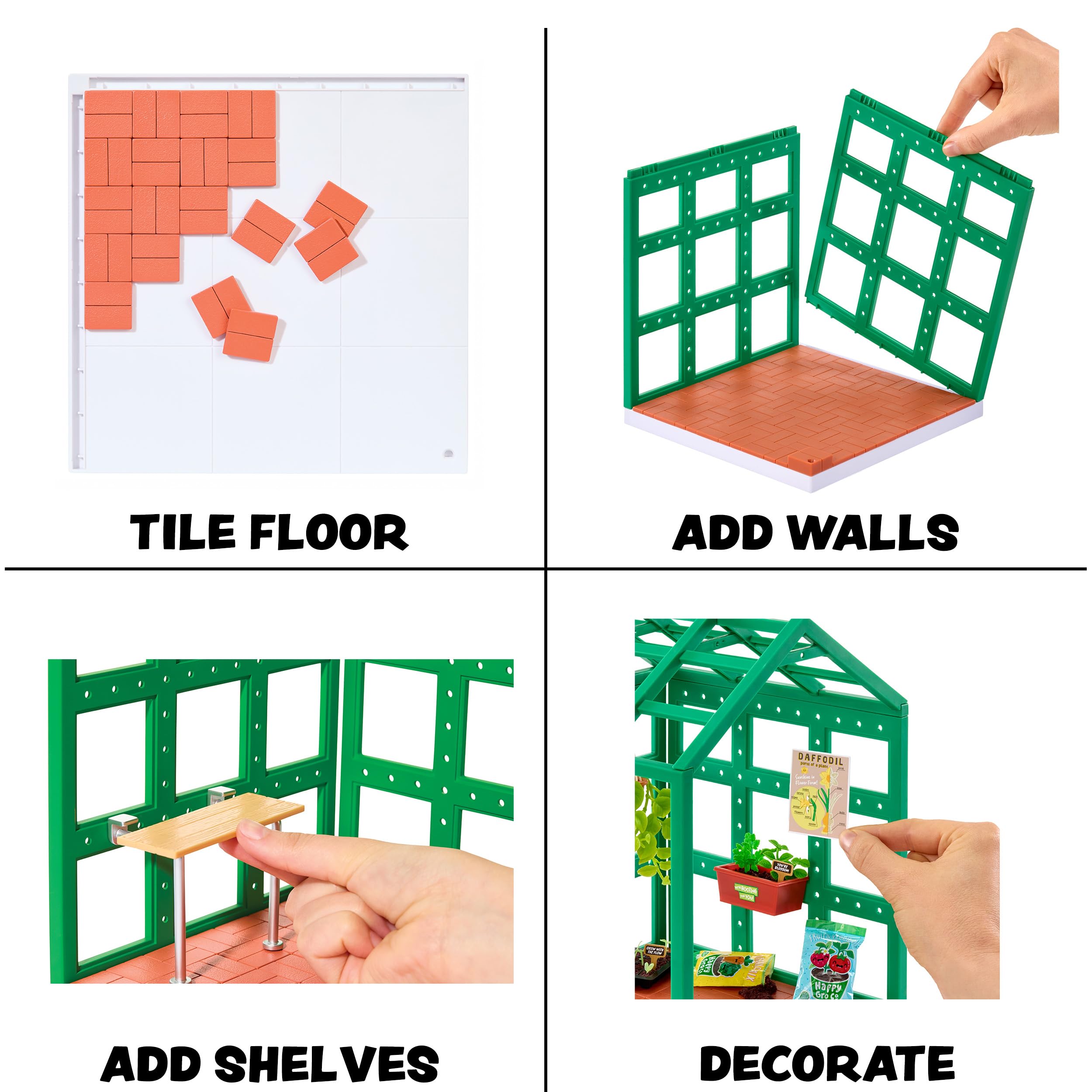 MGA's Miniverse Make It Mini Spaces Greenhouse - Building Set | Customization | Ages 8+ 2