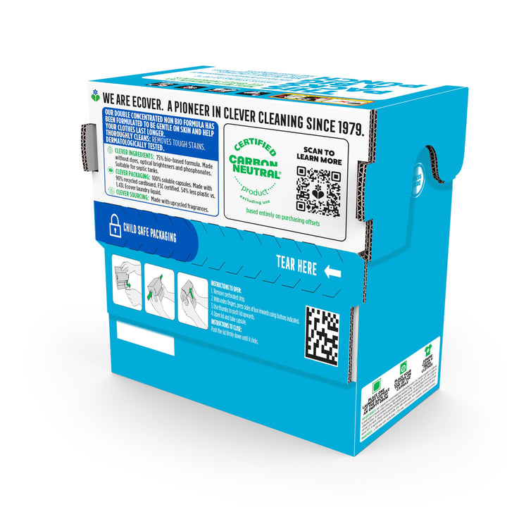 Ecover Non-Bio Washing Capsules - Laundry Detergent Tablets for Sensitive Skin