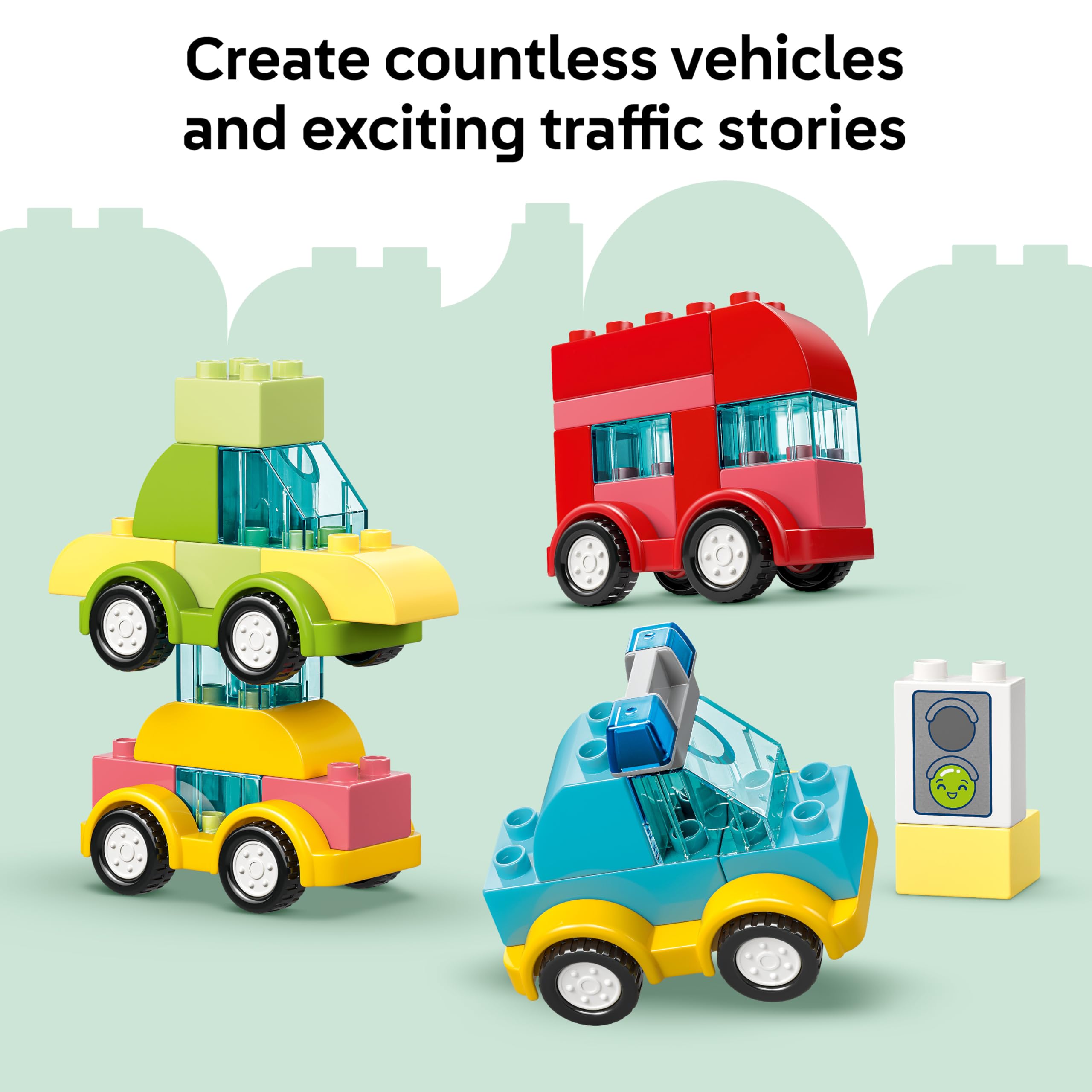 LEGO DUPLO Creative Vehicles Building Set 10474 | 42 Pieces | Ages 1½+ 5