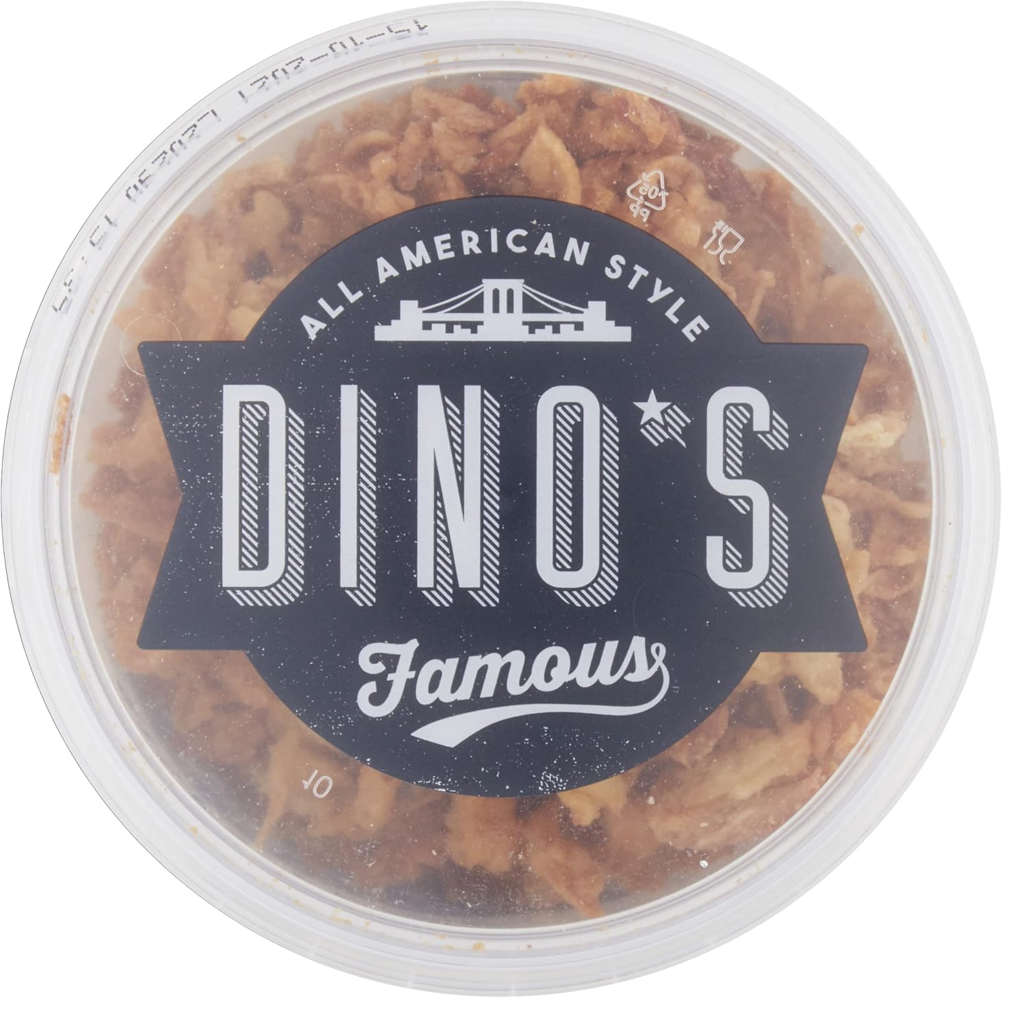 Dino's - Famous Crispy Fried Onions Topping, 150 g Tub 8