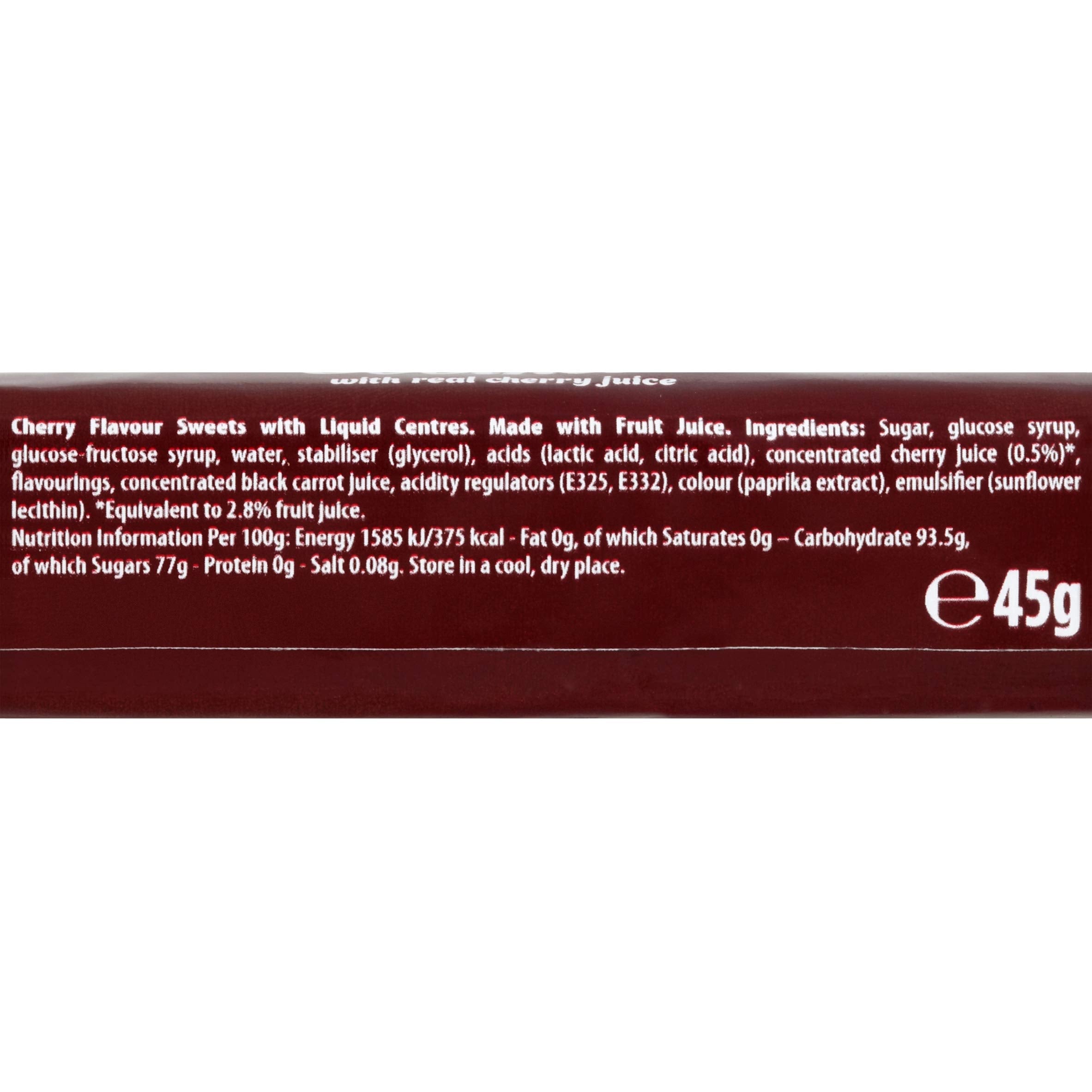 HALLS Soothers Real Cherry Juice Sweets - Liquid Centre, Vegetarian | 45g 2