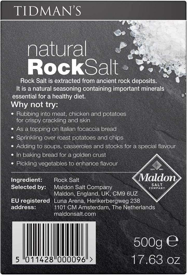 Tidmans Natural Rock Salt, 500 g