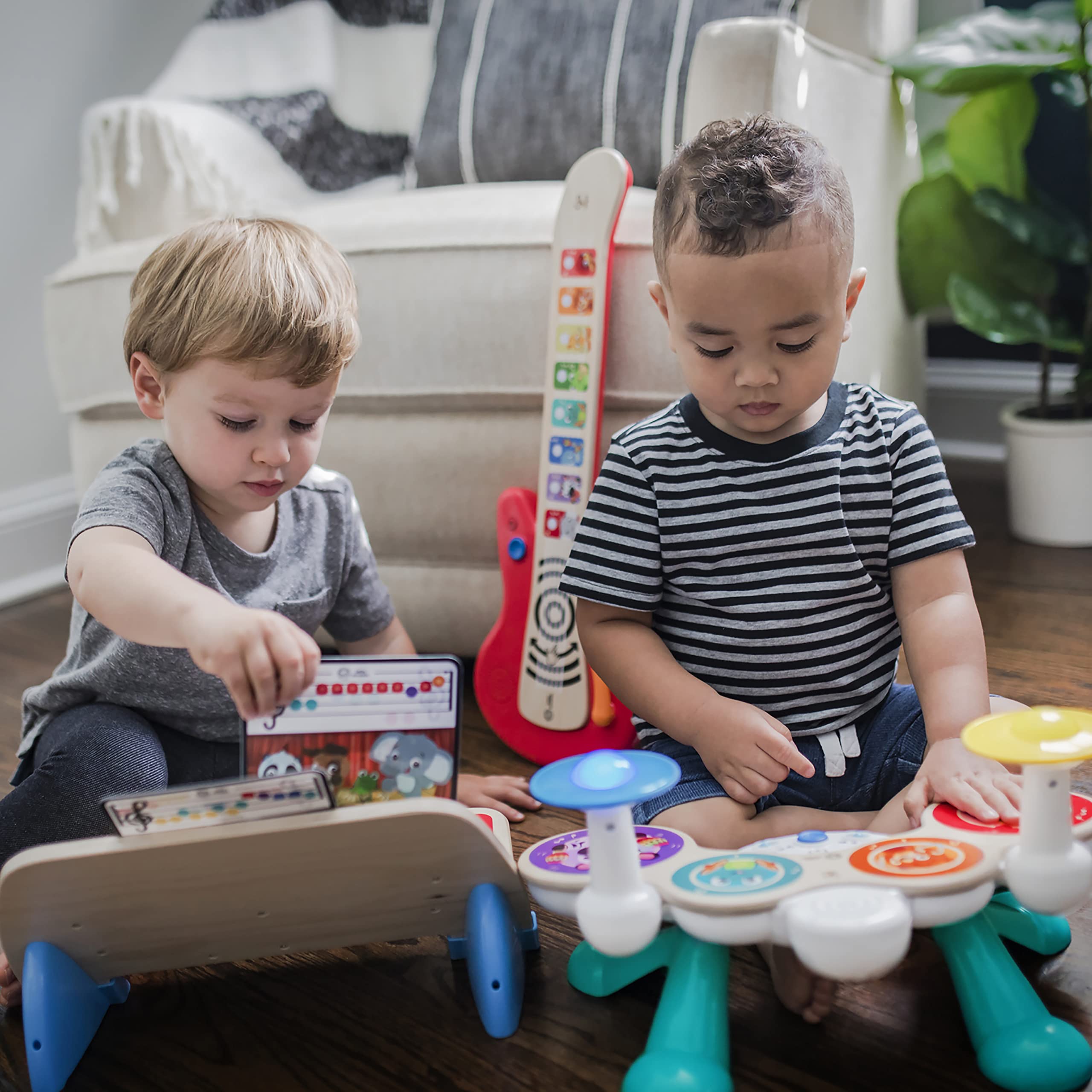 Baby Einstein Together in Tune Drums - Wireless Wooden Musical Toddler Toy 5