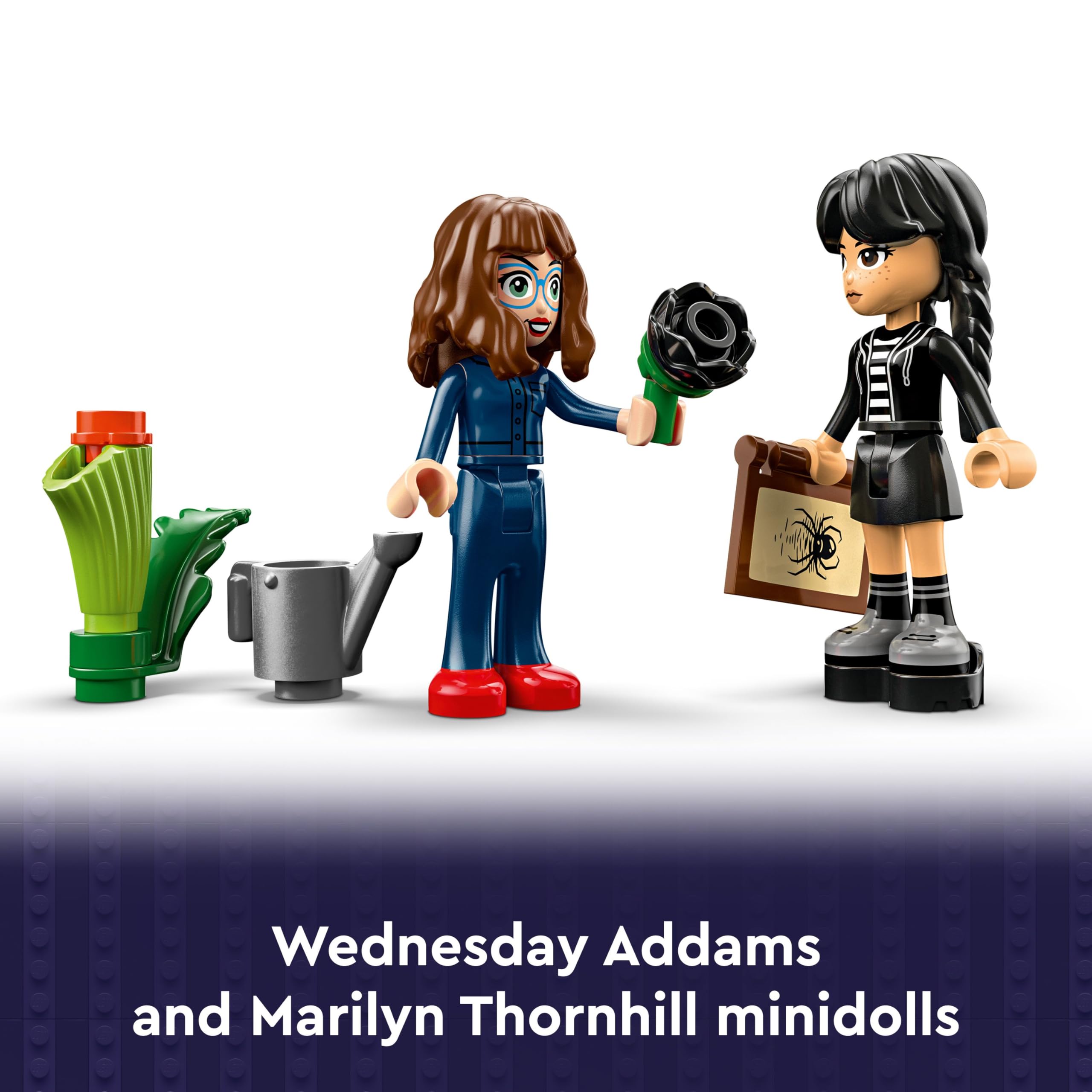 LEGO Wednesday Black Dahlia Flower Toy - Buildable Play and Display Set for 9+ 14