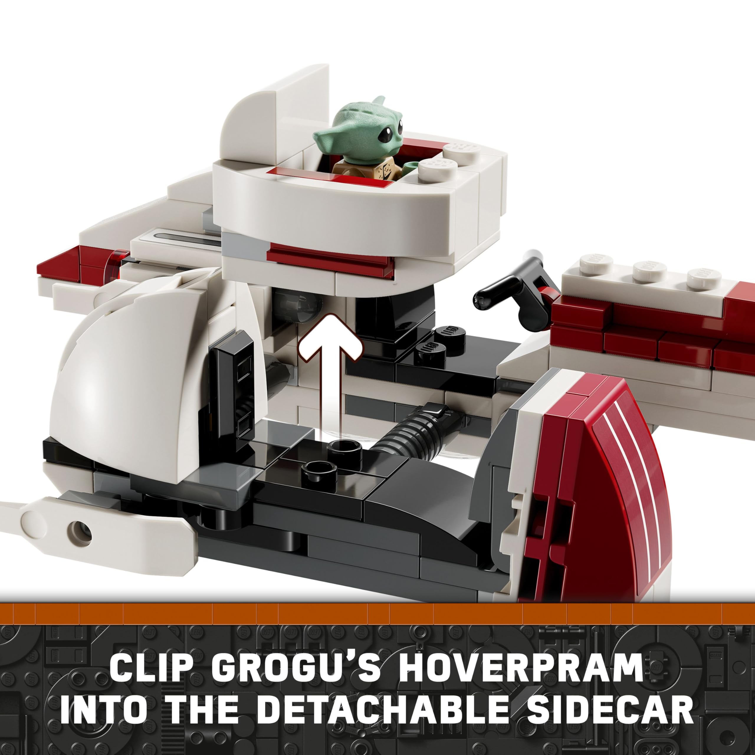 LEGO Star Wars BARC Speeder Escape Set 75378 - Building Toy with Kelleran Beq, Grogu & Clone Troopers 10