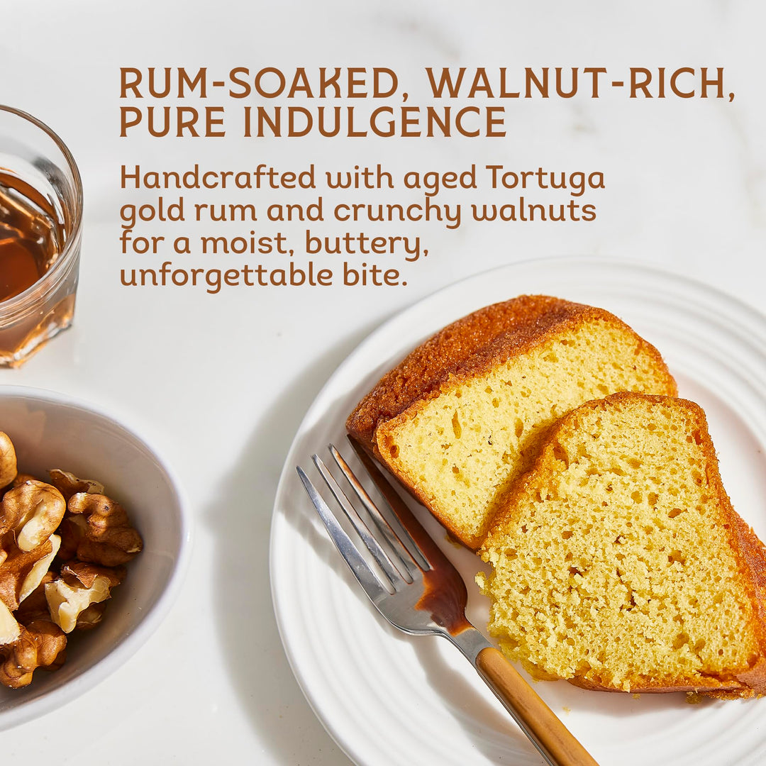 Tortuga Golden Original Rum Cake with Walnuts, 454g