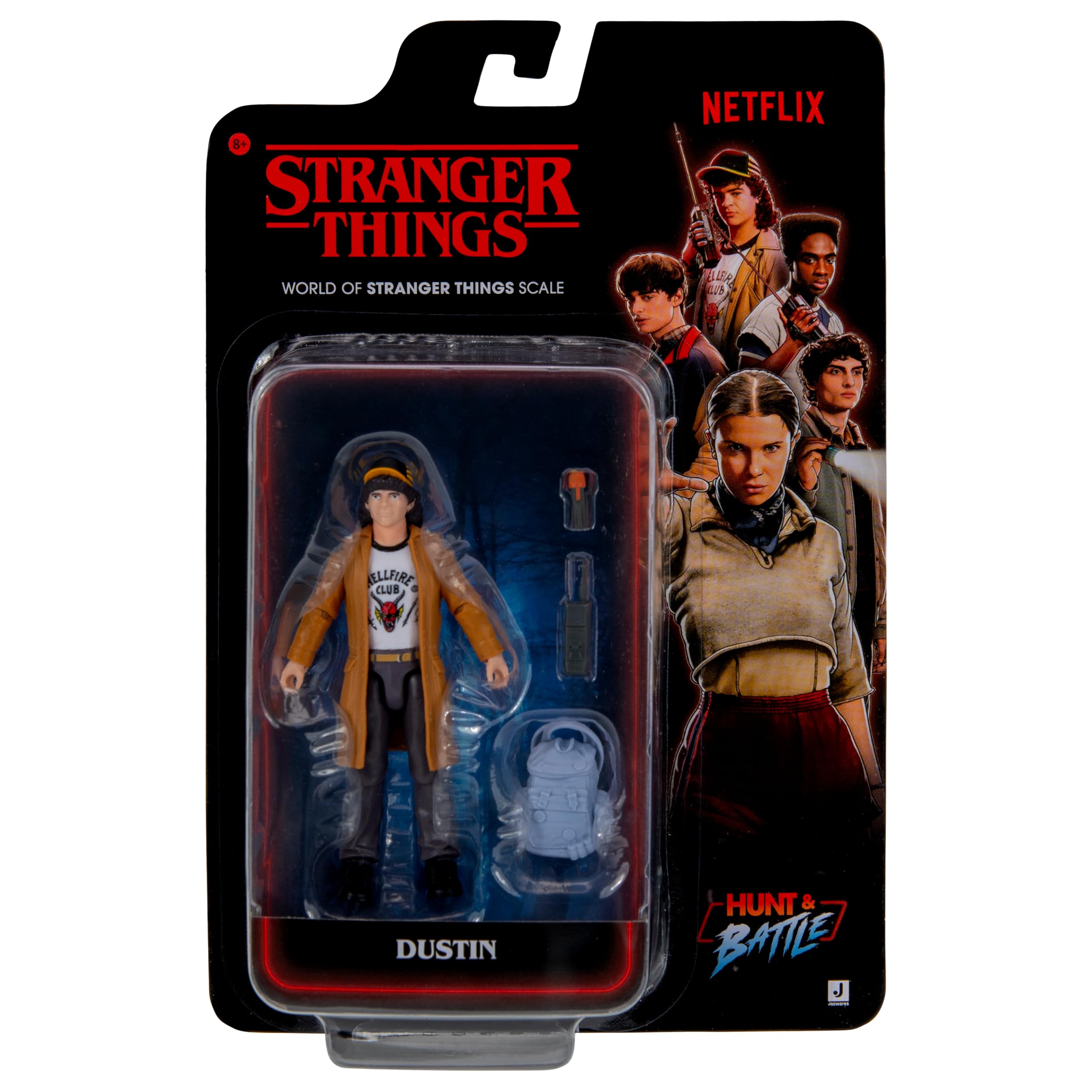 Stranger Things Dustin Henderson Upside Down Collector Figure - 6-Inch Highly Detailed Action Figure 8