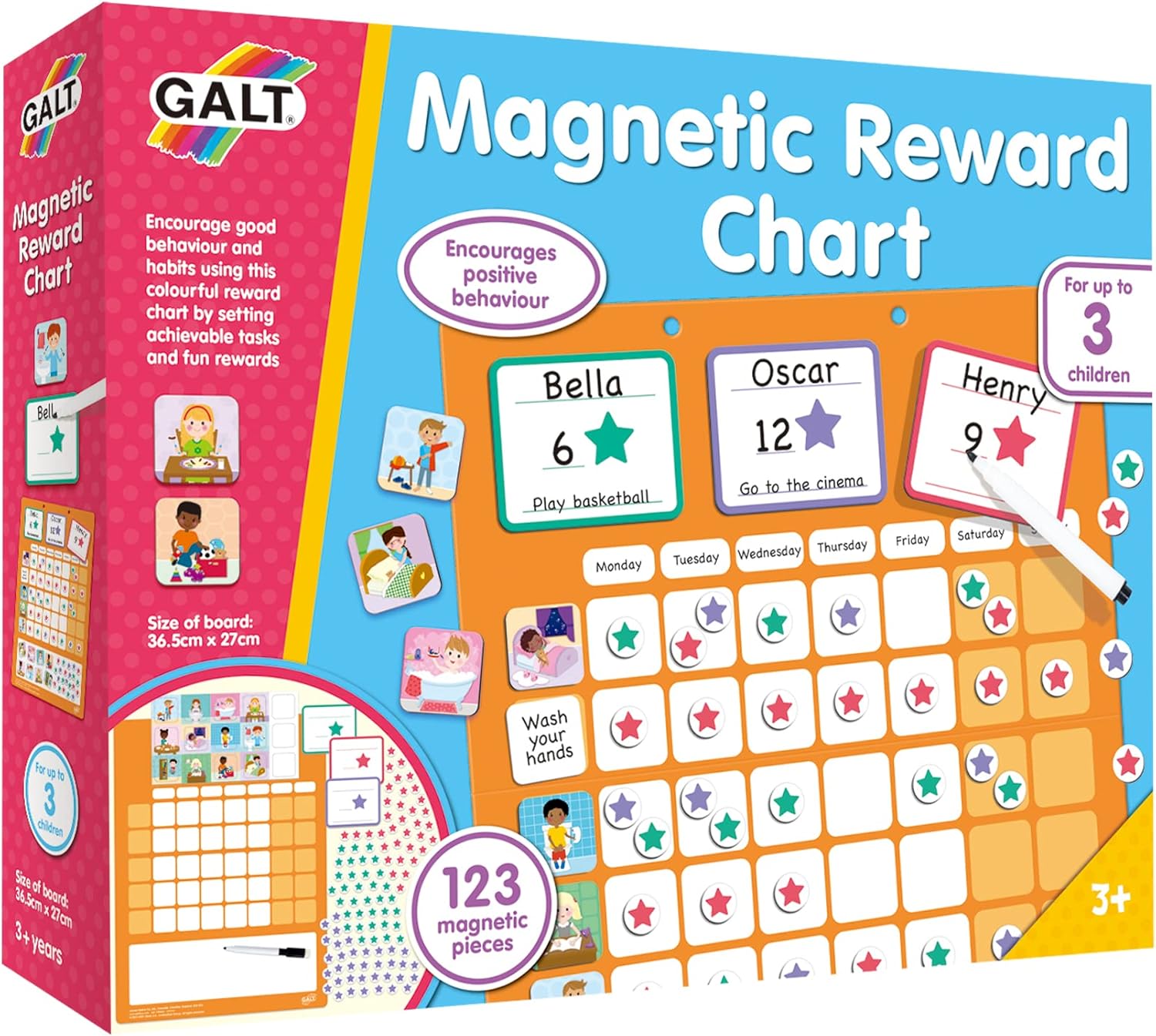 Galt Magnetic Reward Chart - Encourage Good Behaviour & Habits, Ages 3+ 1