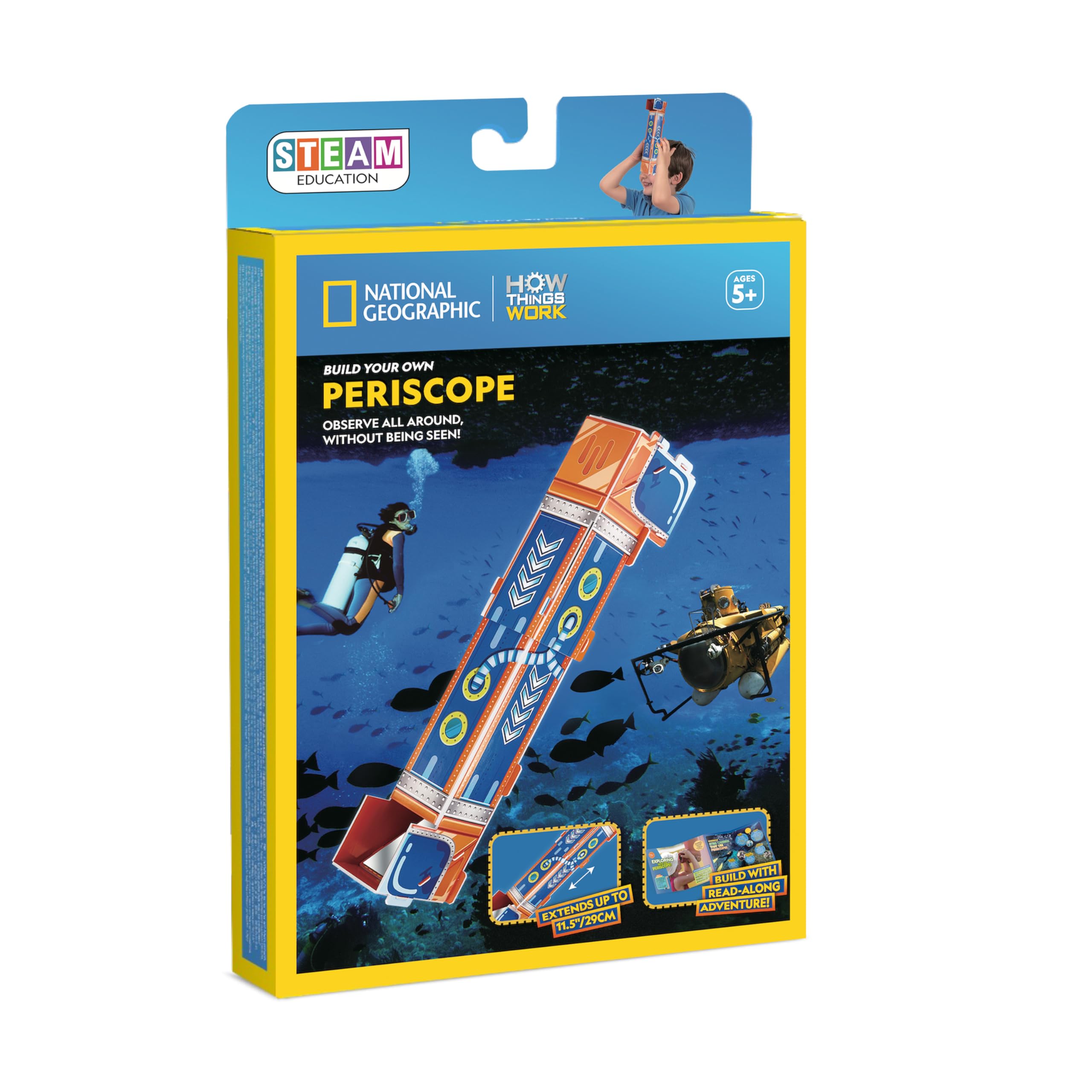 University Games National Geographic How Things Work: Periscope Building & Learning Kit - Ages 5+ 1