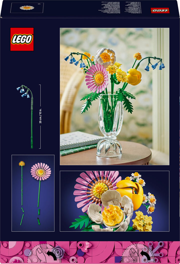 LEGO Botanicals Petite Sunny Bouquet - 373-Piece Building Set for Ages 9+