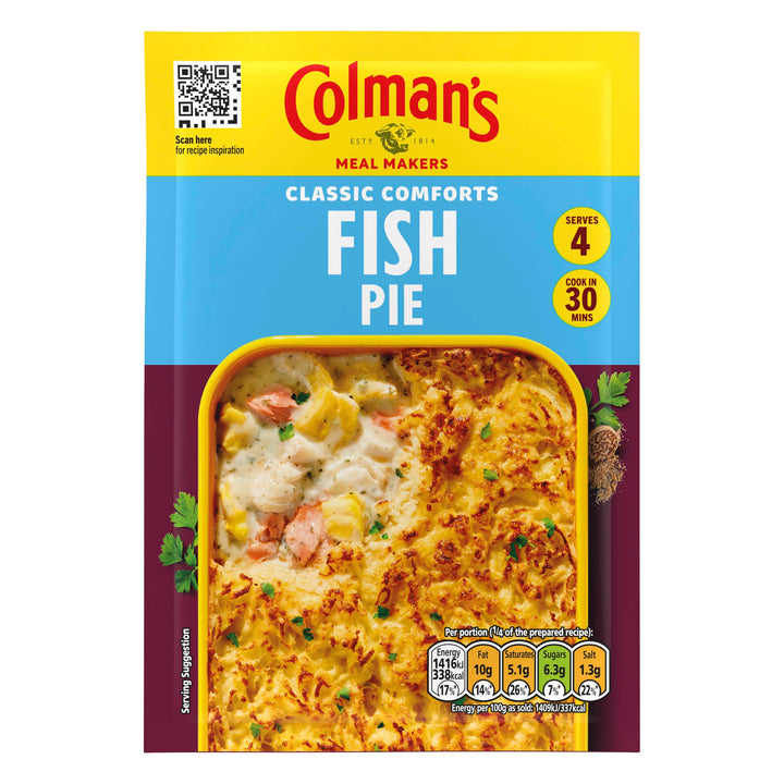 Colman's Fish Pie Meal Maker - Classic Comforts Seafood Seasoning Mix
