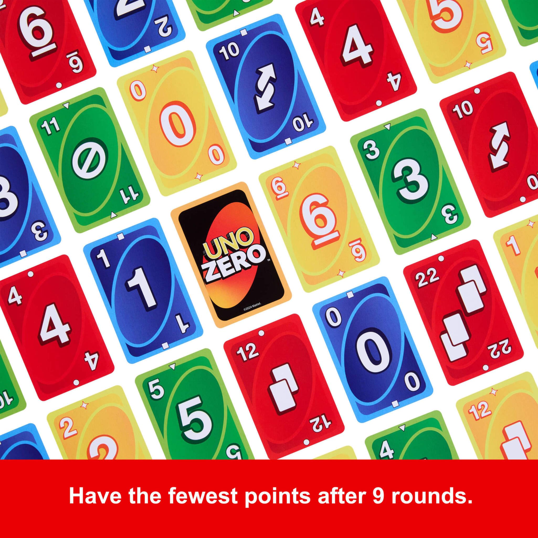 Mattel Games UNO Zero Card Game in Storage & Travel Tin 7