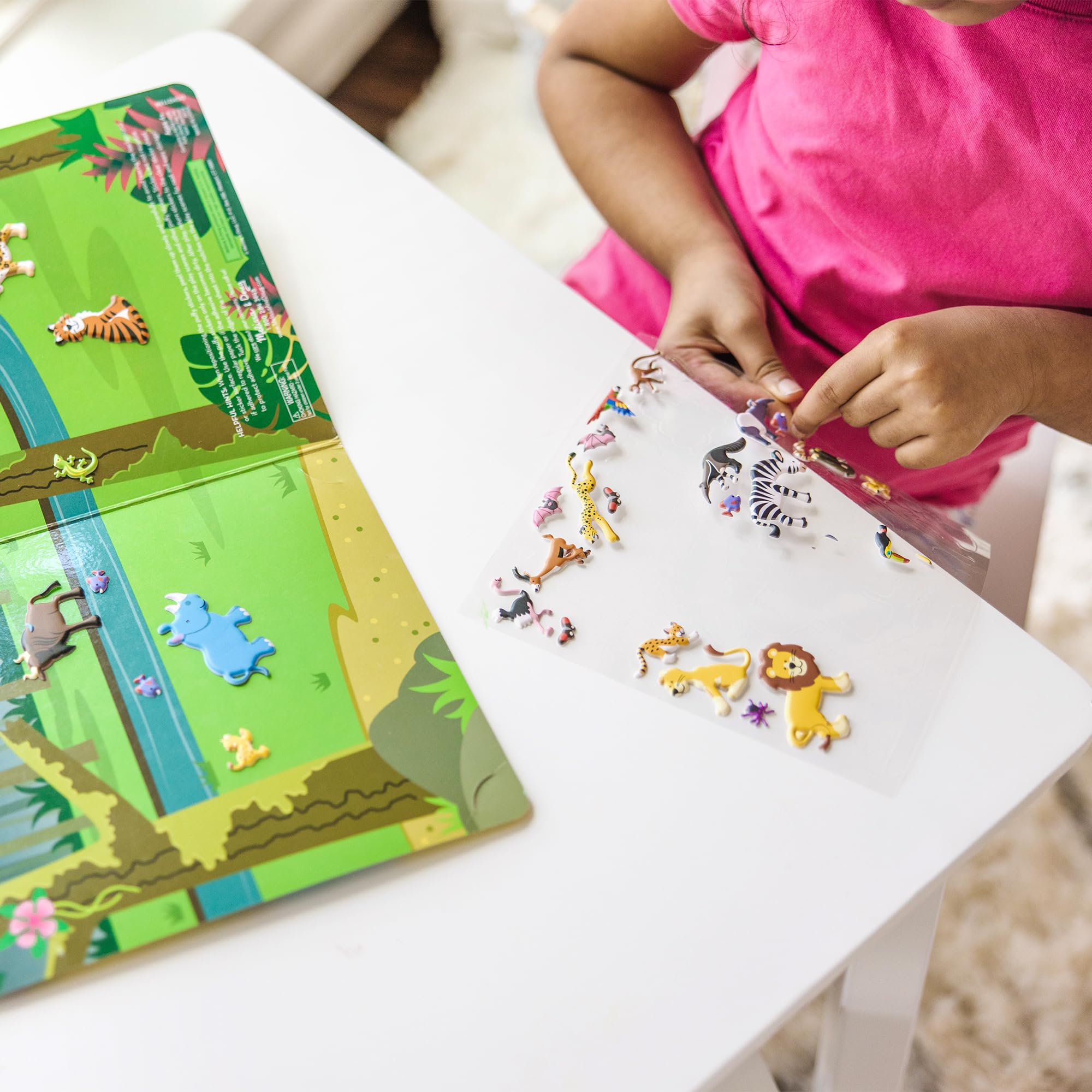 Melissa & Doug Puffy Sticker Play Set: Safari - 42 Reusable Stickers | Ages 4+ | FSC Certified 8