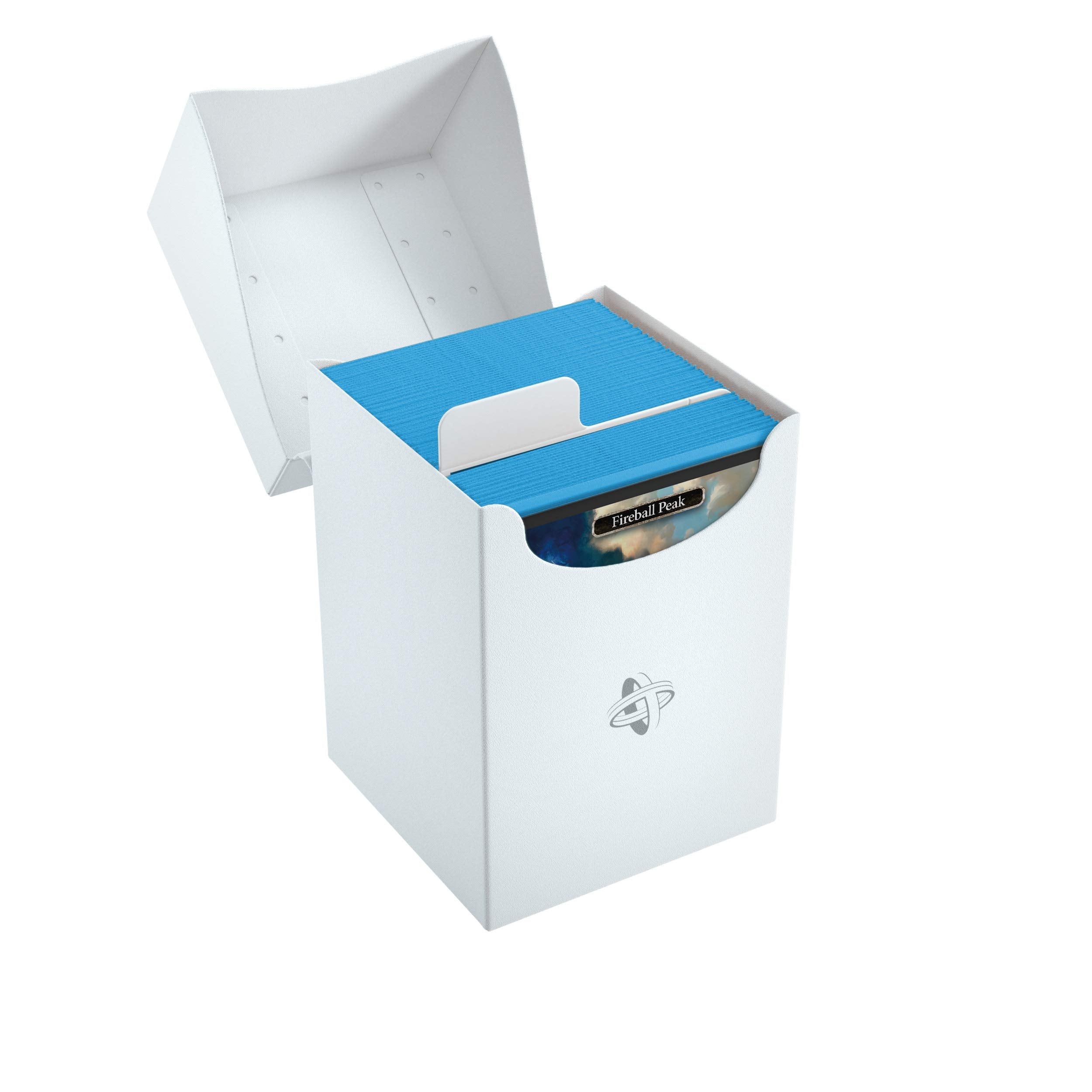 Gamegenic 100-Card Deck Holder for Trading Card Games - White | Cobra Neck Technology | Self-Locking Lid 3