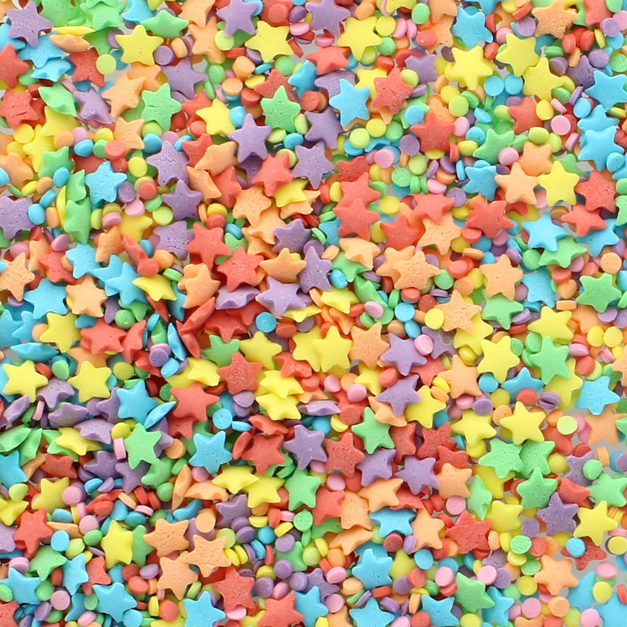 Baked with Love Confetti Bright Sprinkles - Multi-Coloured Sugar Shapes | 85g Resealable Bottle 4