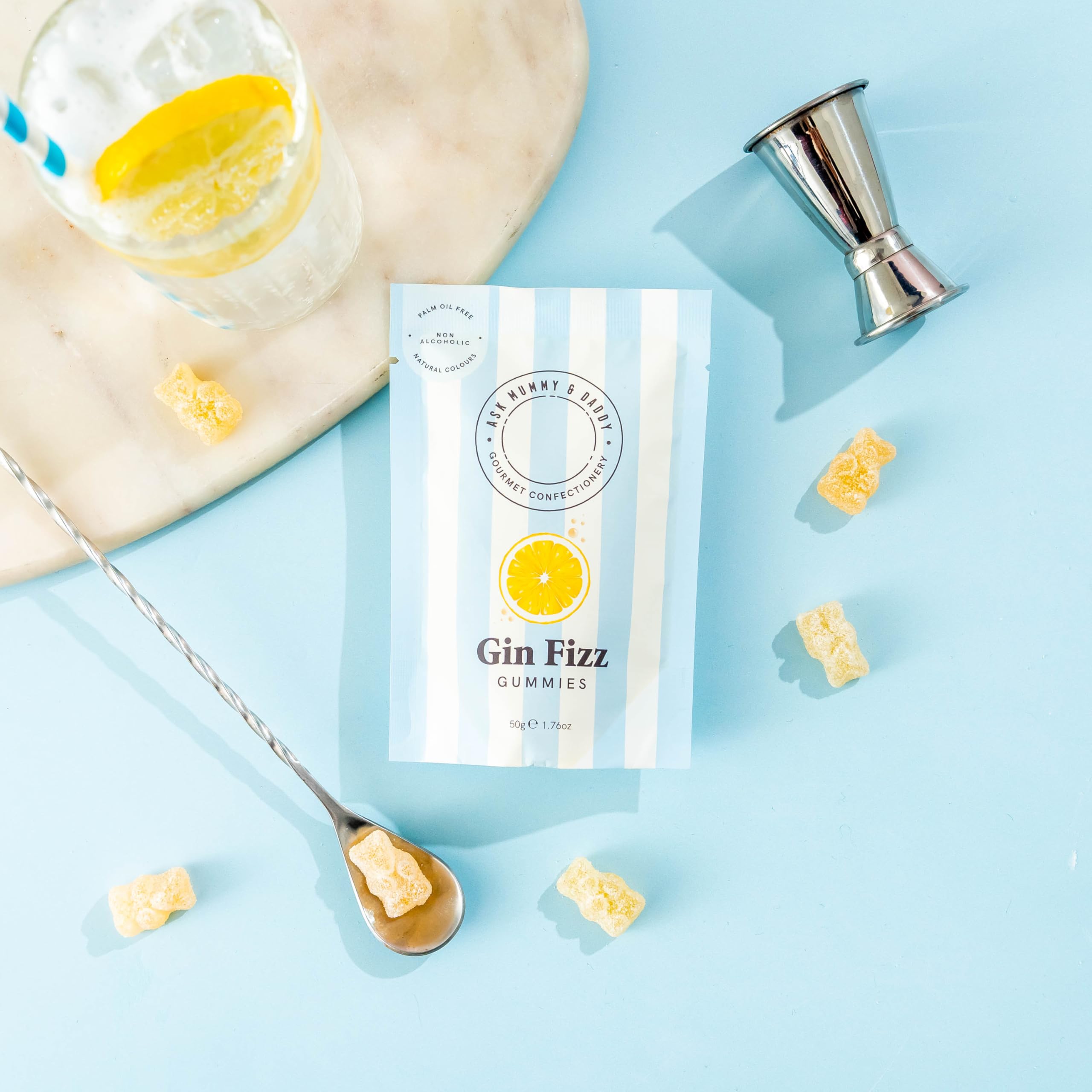 Ask Mummy & Daddy Gin Fizz Pouch - 50g | Dairy Free | Gluten Free 4