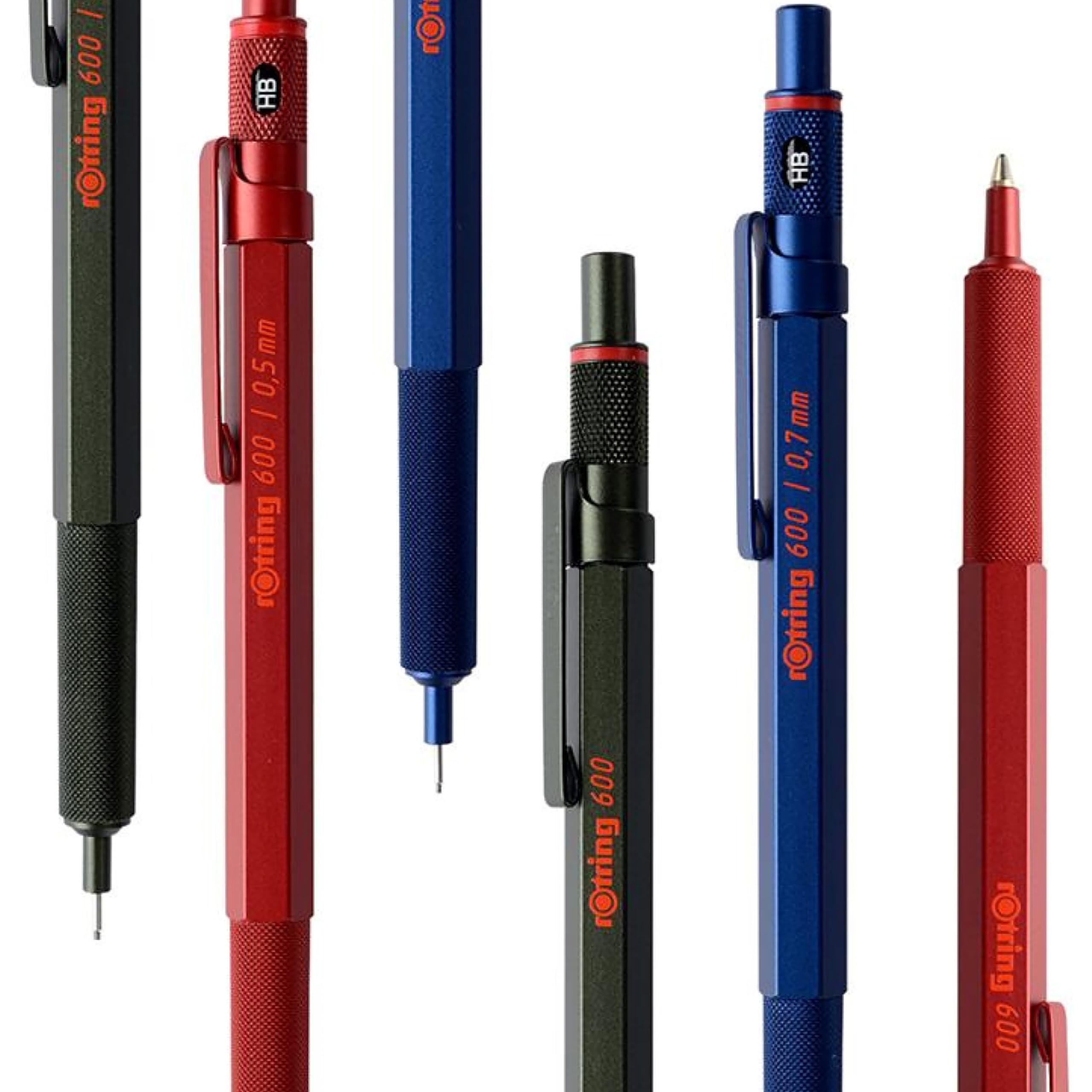 rOtring 600 Ballpoint Pen - Medium Point | Black Ink | Full Metal Body | Knurled Grip 8