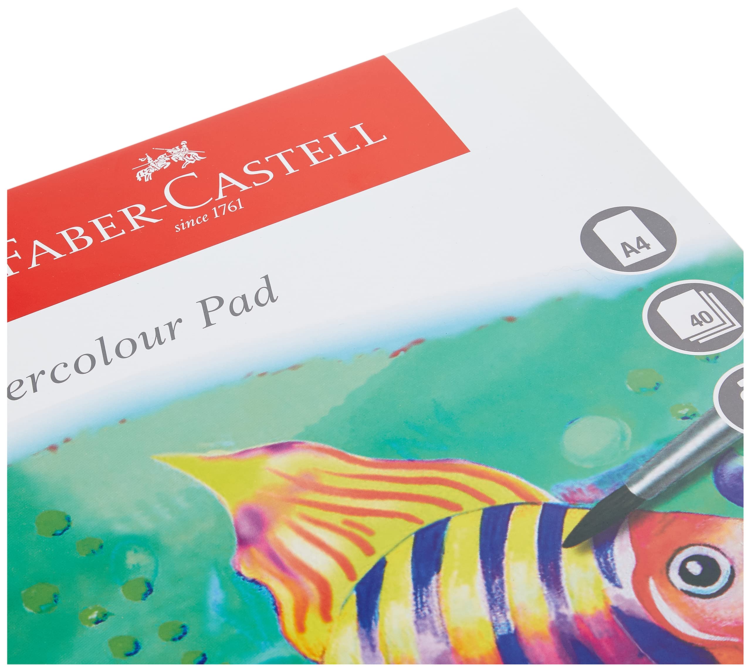 Faber-Castell A4 Watercolour Pad | 140 g/m2 Paper | 40 Sheets