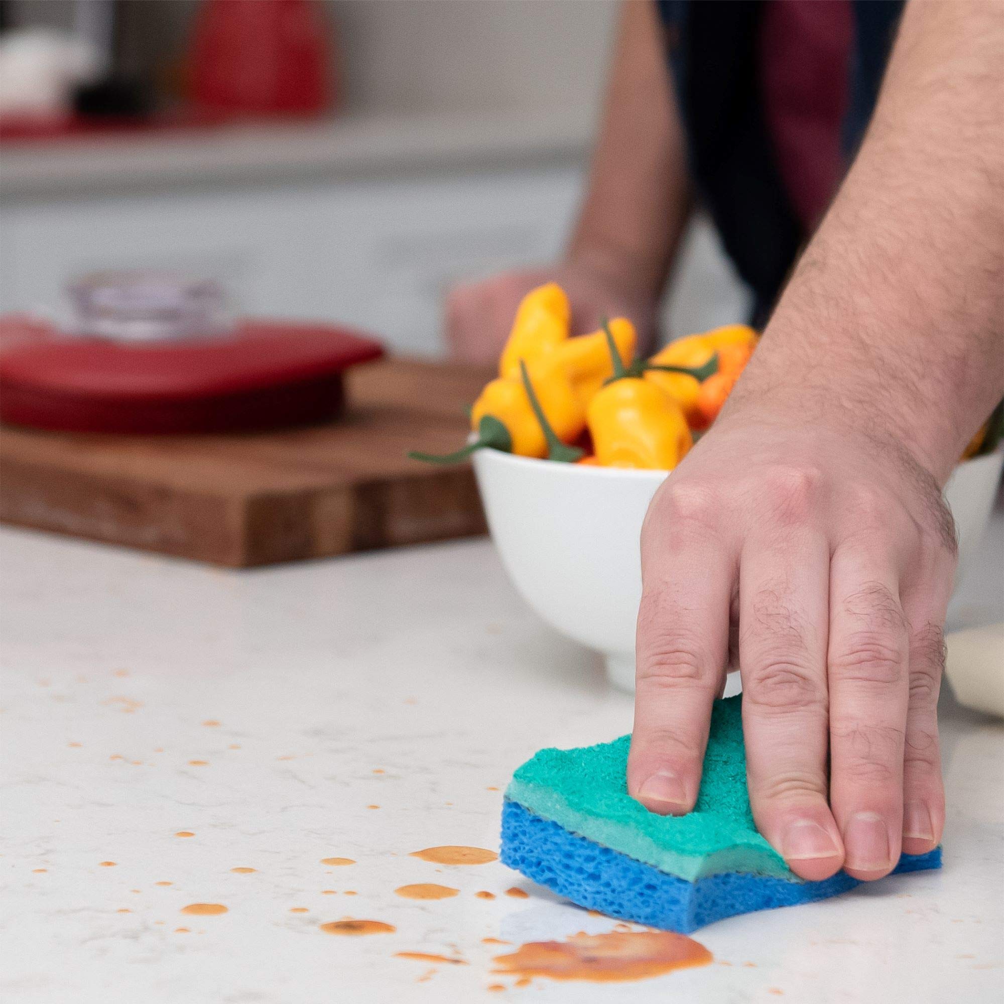 O-Cedar Scrunge Multi-Use Non-Scratch Scrub Sponge (Pack of 6) 4