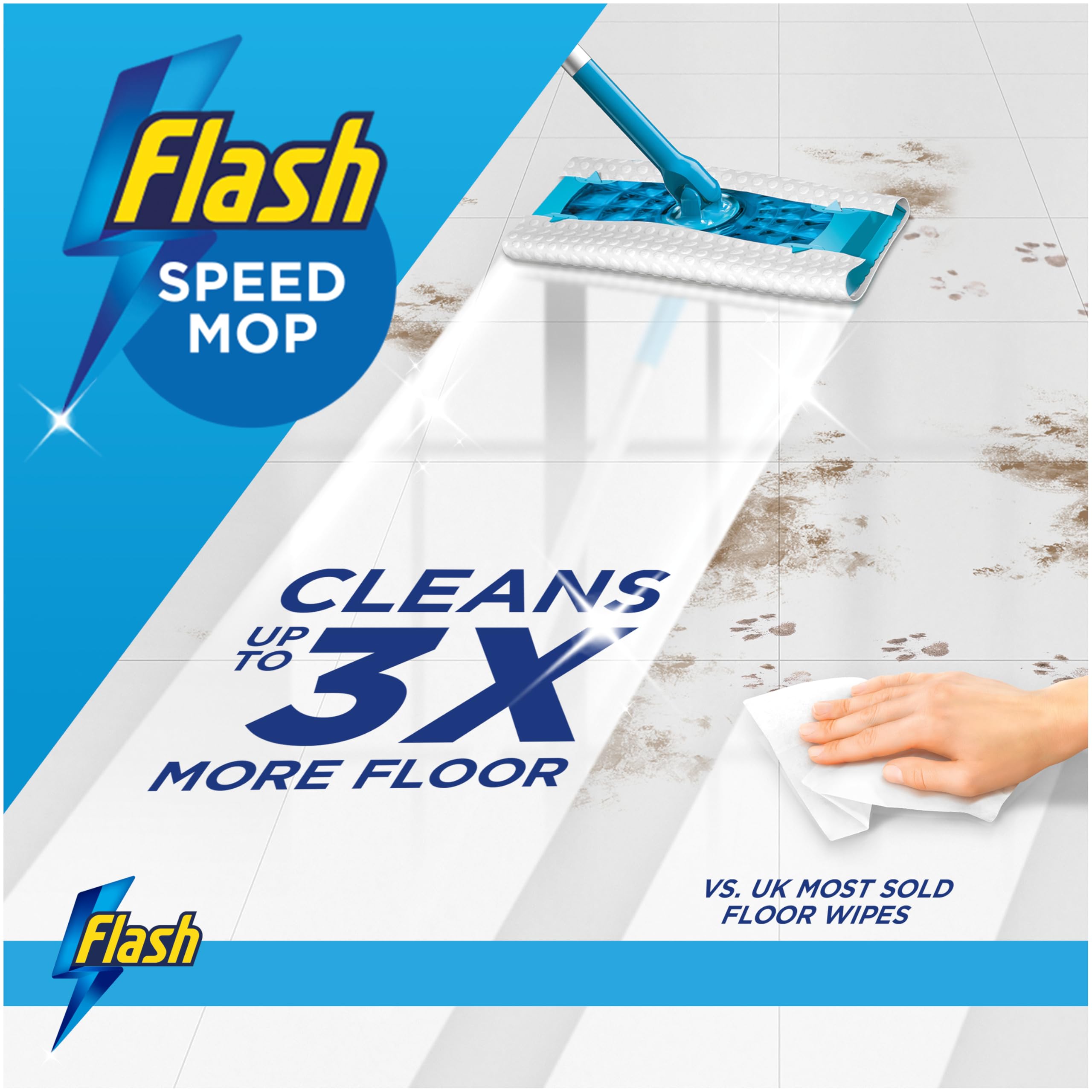FLASH Speedmop Floor Cleaner Wipes with Wild Orchid Scent - 30 Count Refills