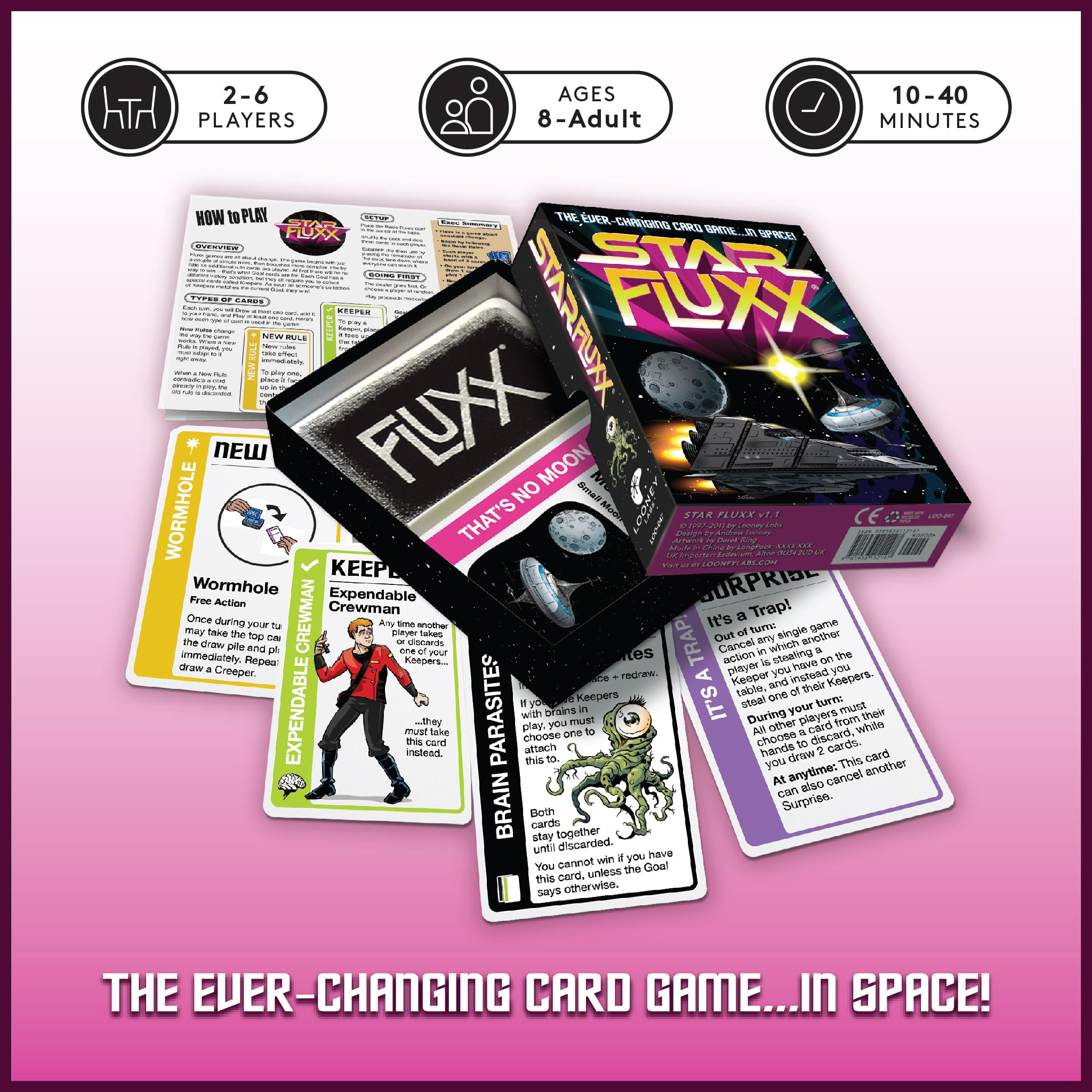 Looney Labs Star Fluxx-Kartenspiel 6