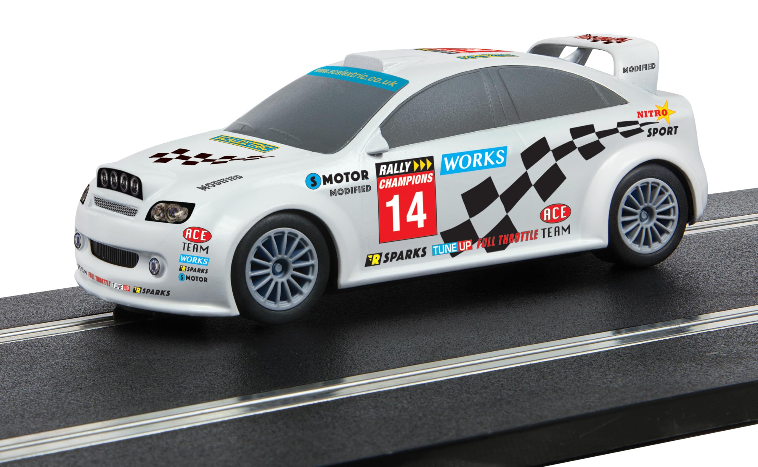 Scalextric Start Rally Car – Team Modified Slot Car | 1:32 Scale | Super Resistant 1