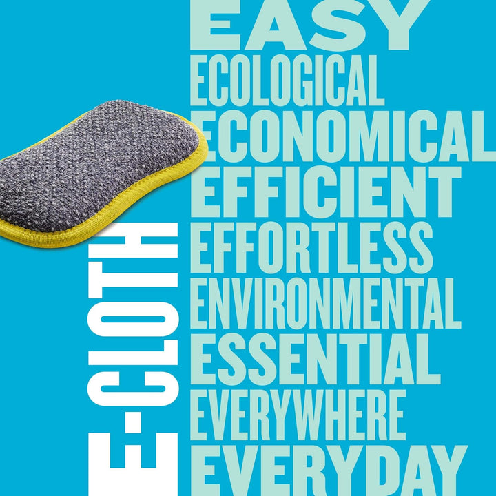 E-Cloth Washing Up Pad - Non-Scratch Kitchen Scrub Sponge, 1 Pack, Yellow