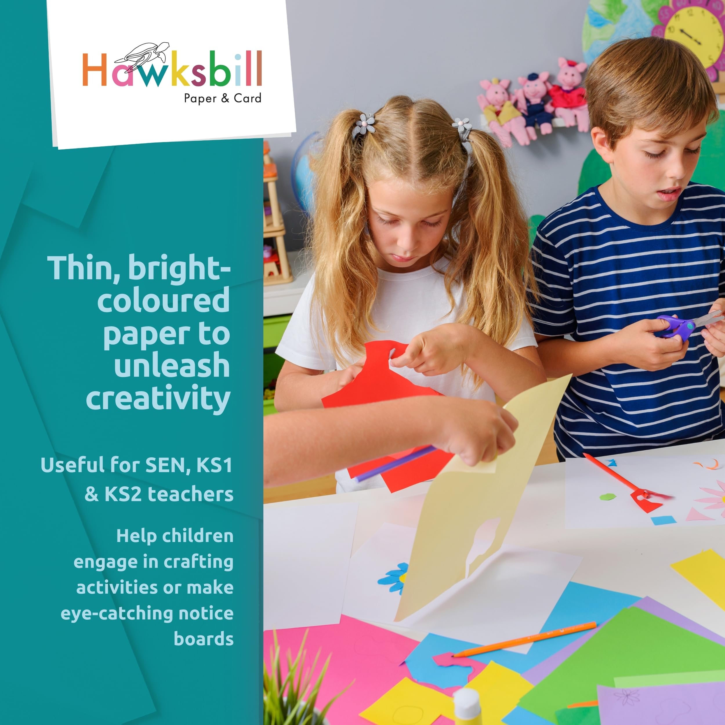 Hawksbill Pale Green Copy Paper - 80 GSM A4, 100 Sheets | Dyslexia-Friendly & FSC Certified 3