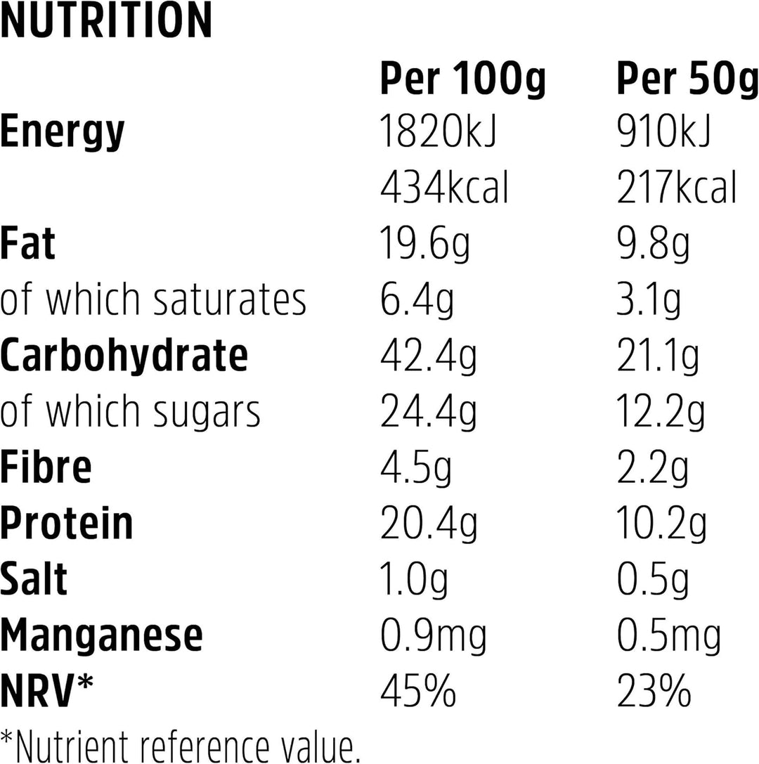TREK Original Oat High Protein Flapjack - Gluten Free, Plant Based, Vegan - 16 x 50g Bars
