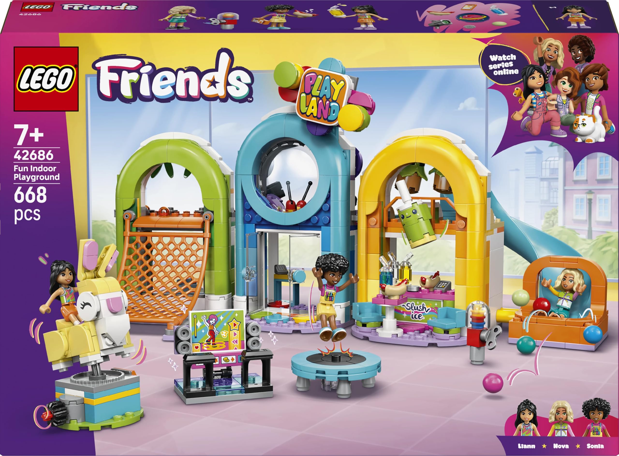 LEGO Friends Fun Indoor Playground Building Set - Ages 7+ | 3 Mini Dolls | Multicolor 5