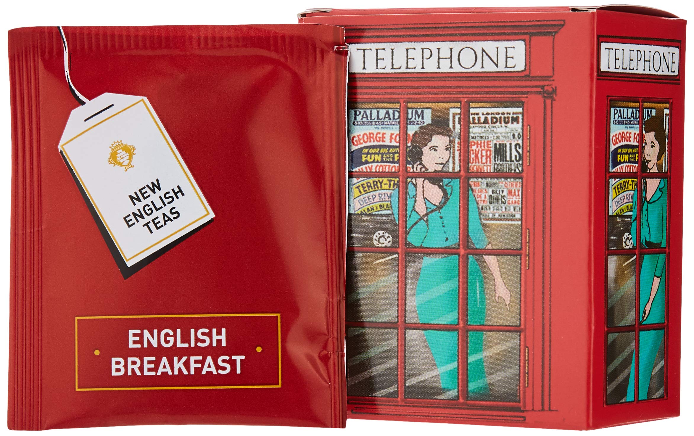 English Telephone Box English Breakfast Tea 6 Teabag Carton 1