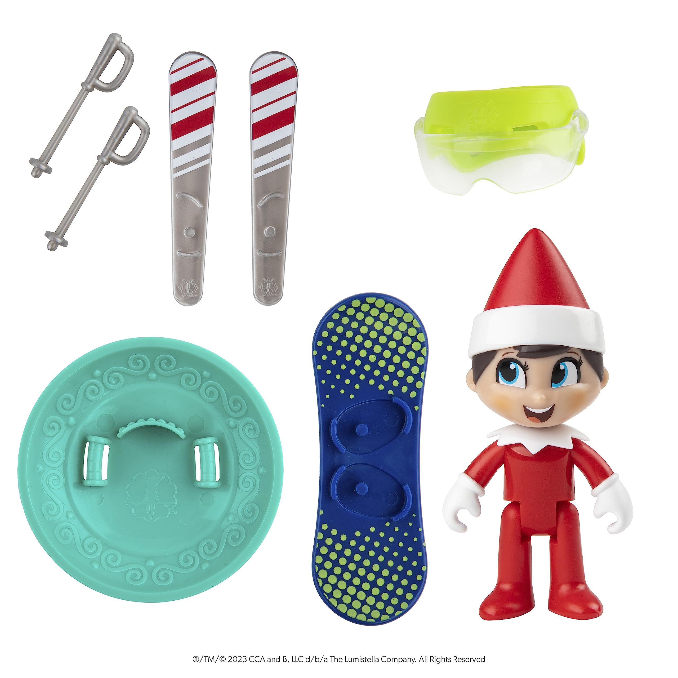 The Elf on the Shelf Snow Sport Edition Action Figure Playset - Ages 3+ 11