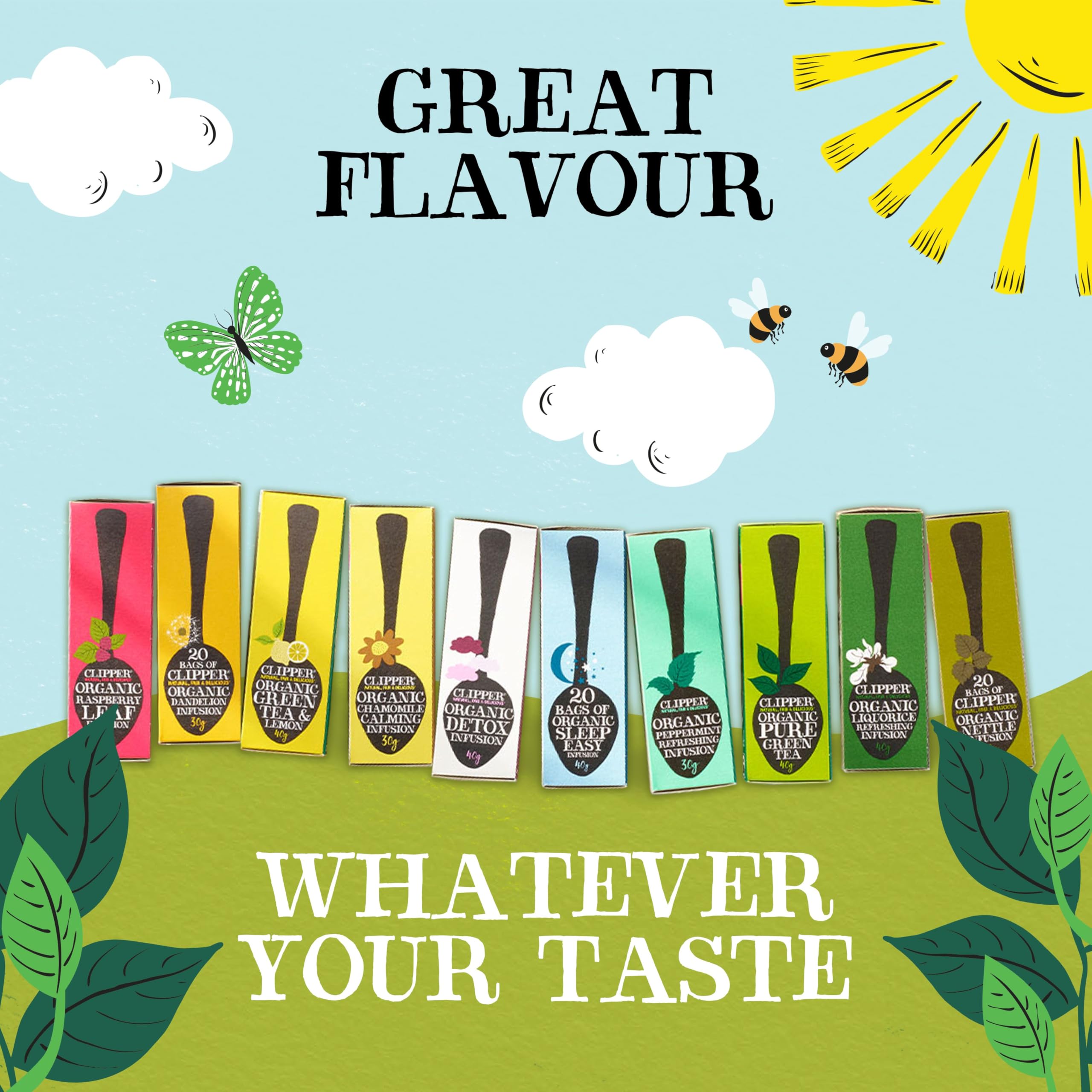 Clipper Organic Pure Green Tea Bags - 320 Bags (4 x 80) Bulk Pack, Fairtrade & Plastic-Free 14