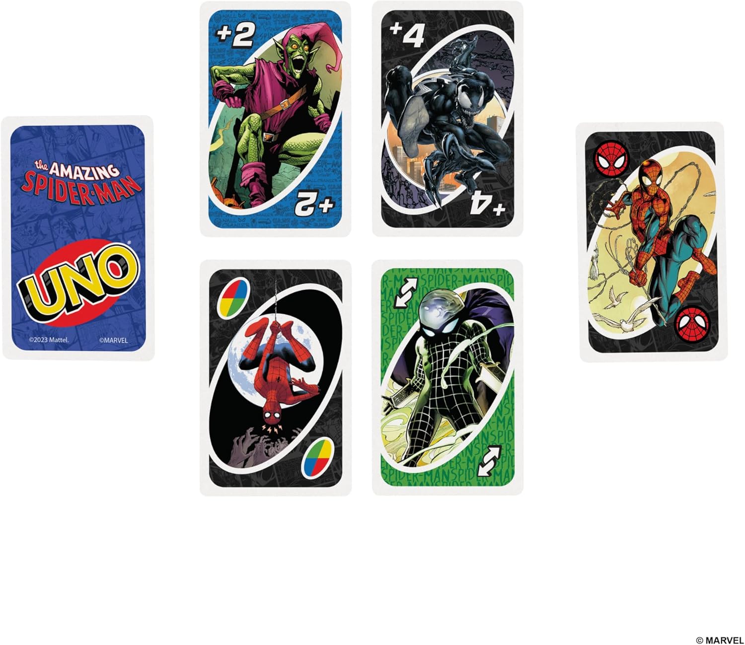Mattel Games UNO The Amazing Spider-Man-Kartenspiel 4