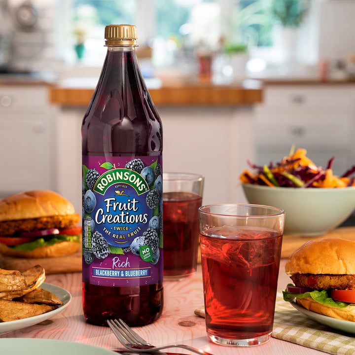 Robinsons Fruit Creations Blackberry & Blueberry Squash 1L