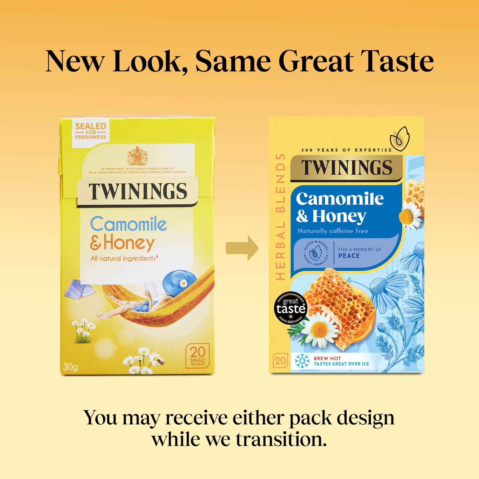 Twinings Camomile and Honey Herbal Tea - 80 Biodegradable Teabags (4 x 20 Count) 2