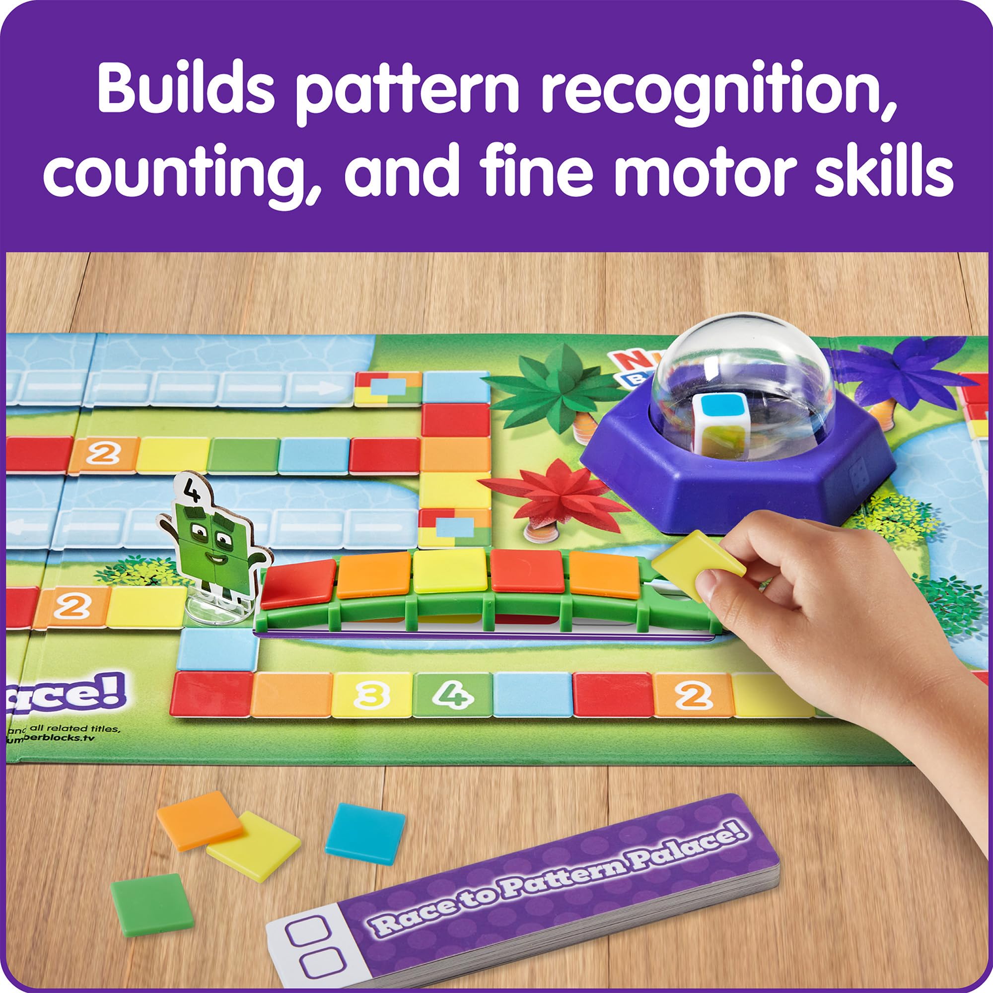 Learning Resources Numberblocks Race to Pattern Palace Board Game | Ages 3+ | 2-4 Players 3