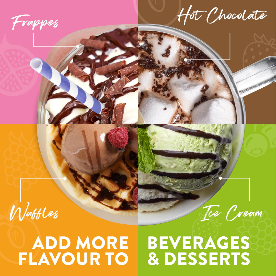 Simply - White Chocolate with Hazelnut Flavouring Topping Sauce 1kg