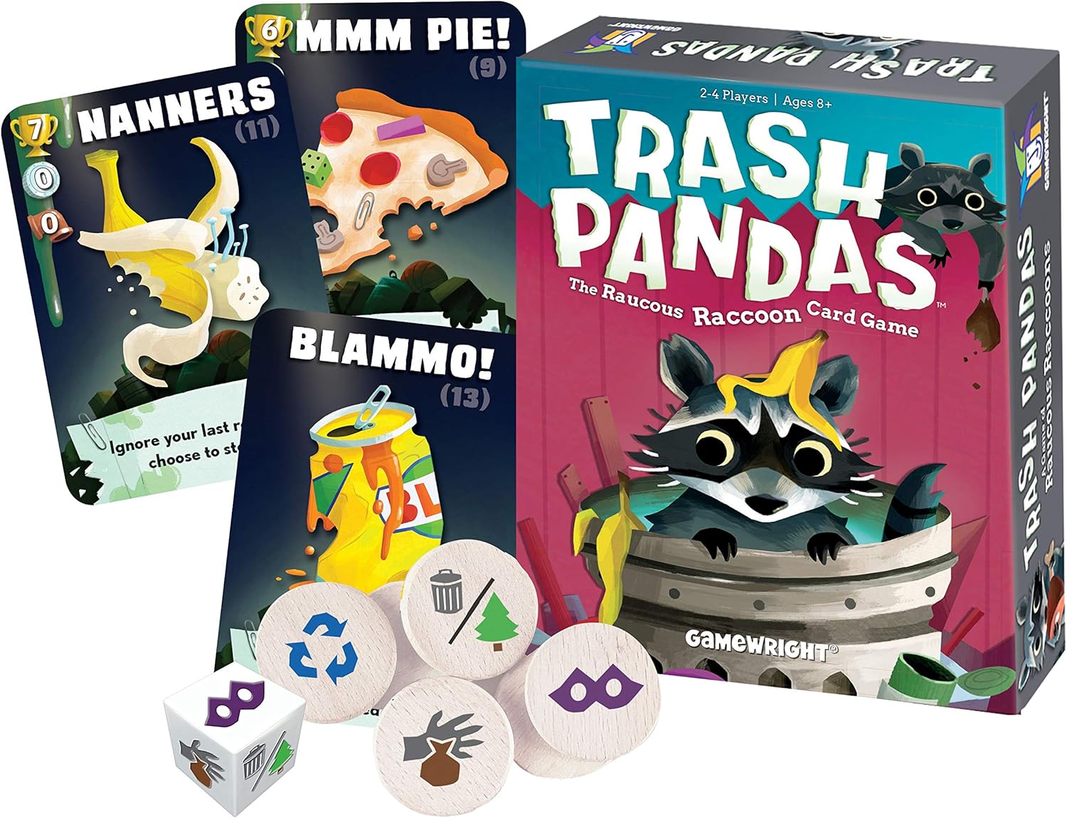 Gamewright Trash Pandas Miniature Game | Ages 8+ | 2-4 Players | 20 Minute Play Time 1