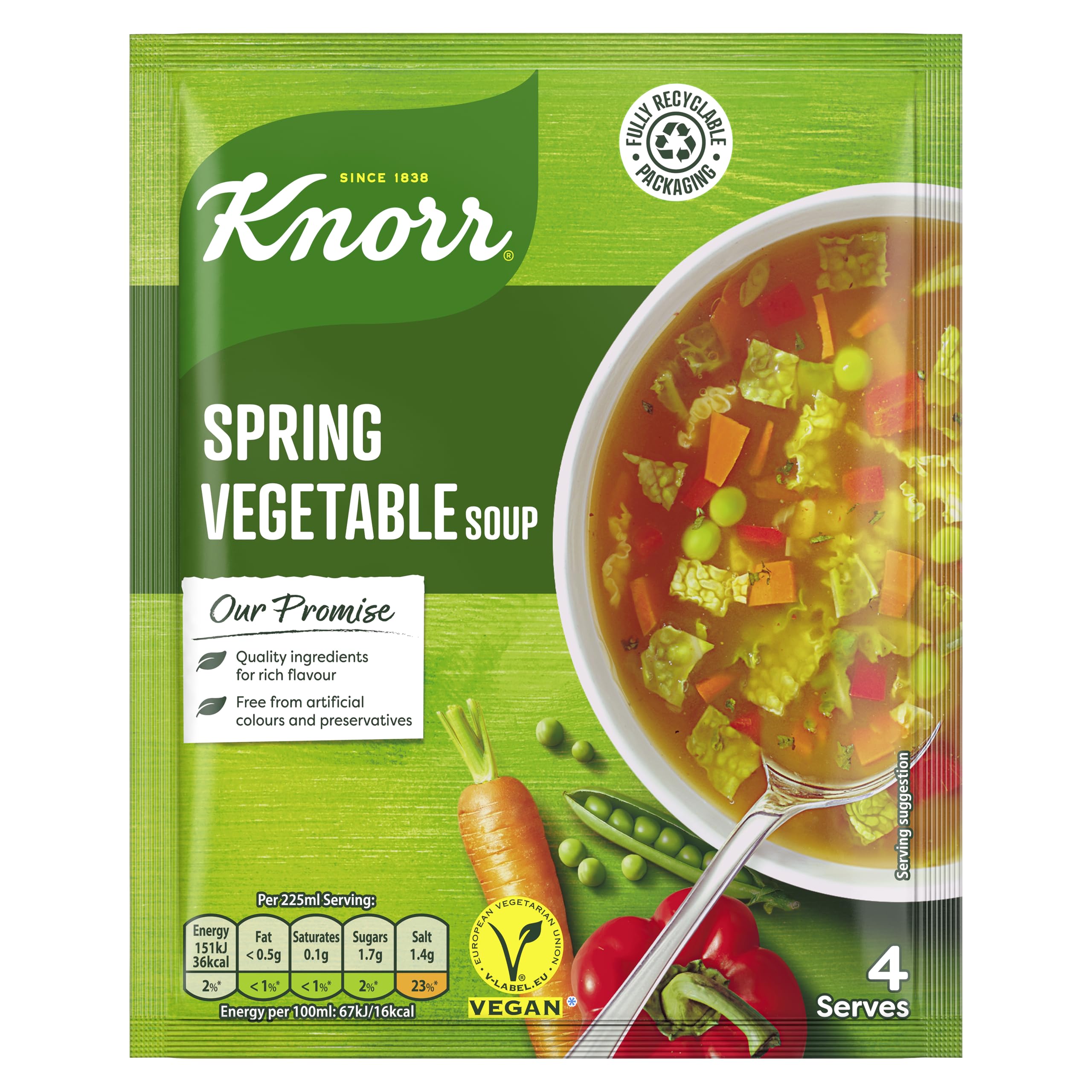 Knorr Florida Spring Vegetable Dry Soup Mix - Vegan, 48g, Makes 4 Portions 1