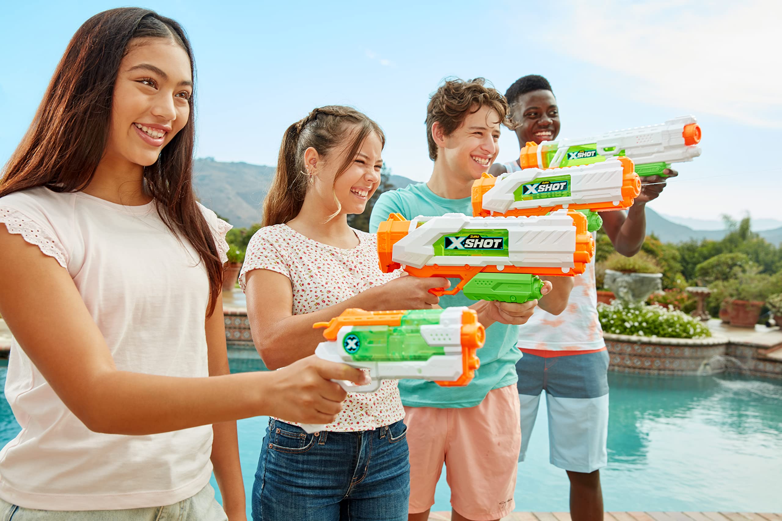 XSHOT Fast-Fill Medium Water Blaster - 2 Pack | 34ft Range | 700mL Capacity 6