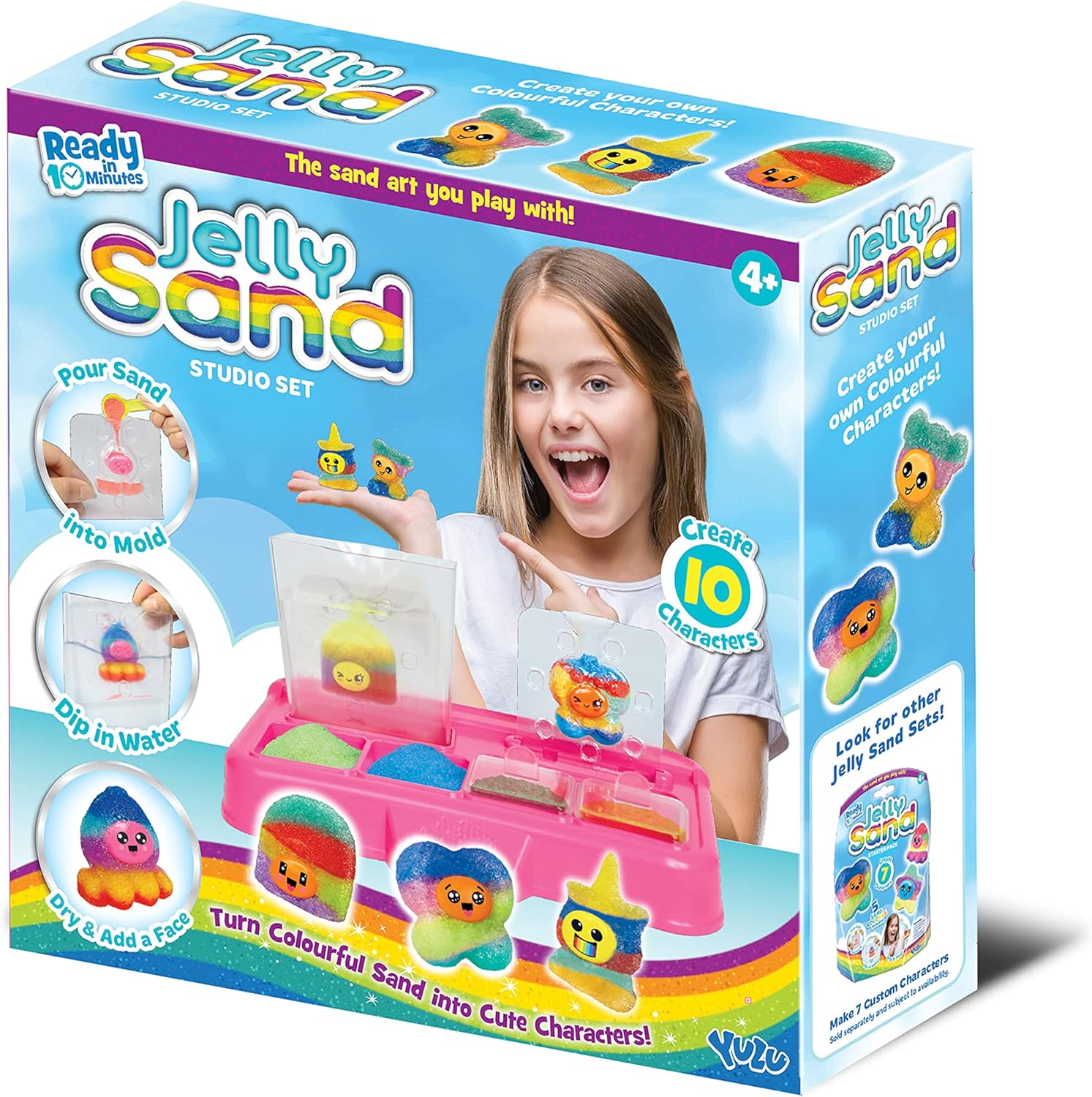 Jelly Sand Super Studio - Create Adorable Characters with Colorful Sand Art Kit 1