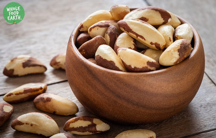 Wholefood Earth Whole Brazil Nuts 500g | GMO-Free | Natural | Vegan | High in Fibre & Protein