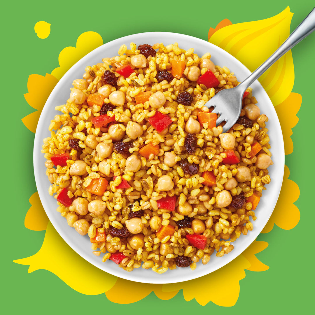 Ben's Original - Moroccan Style Chickpea & Raisin Lunch Bowl with Bulgur Wheat & Rice Ready Meal (6x 220g)