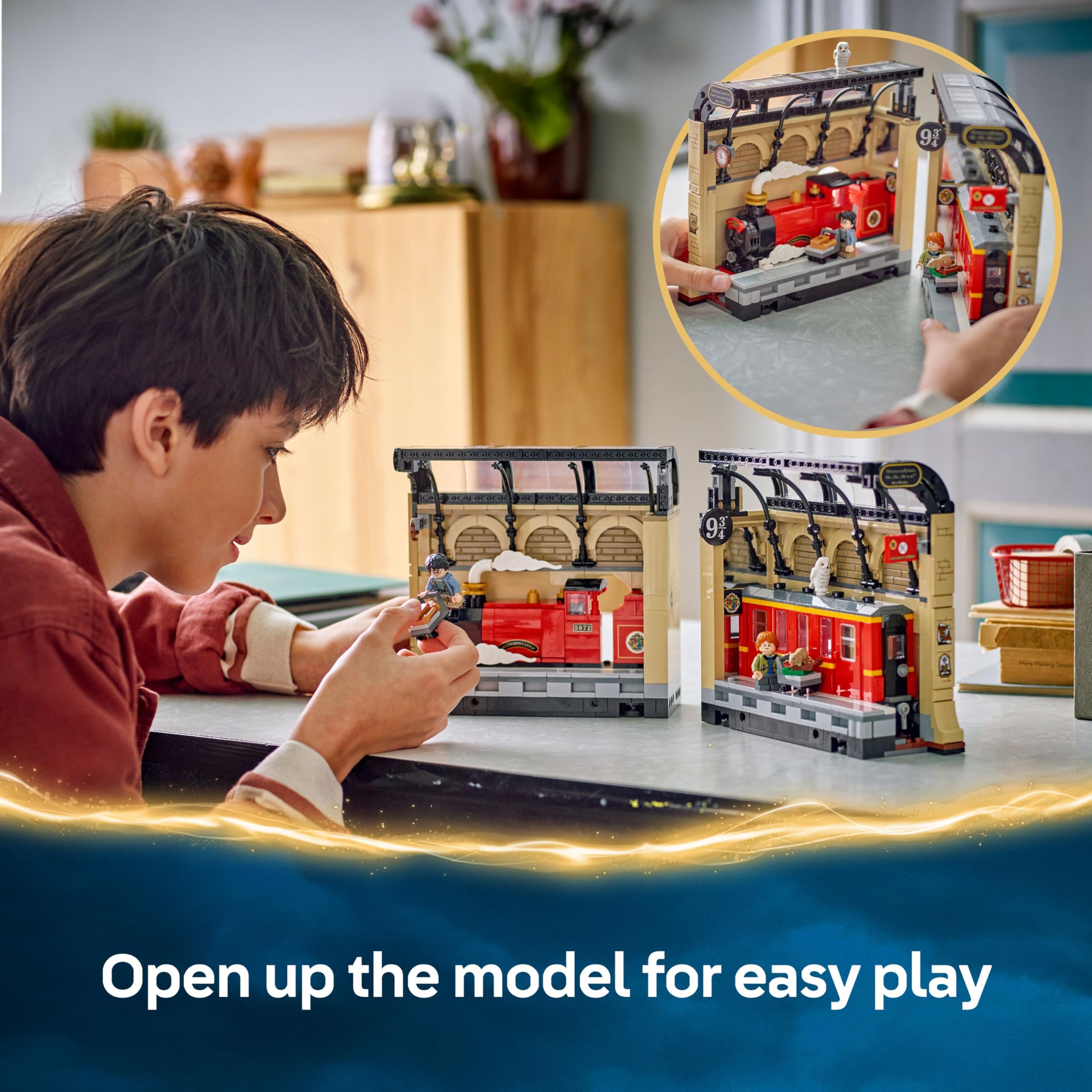 LEGO Harry Potter Book Nook: Hogwarts Express Set with Train Toy & 4 Minifigures - 10+ 4