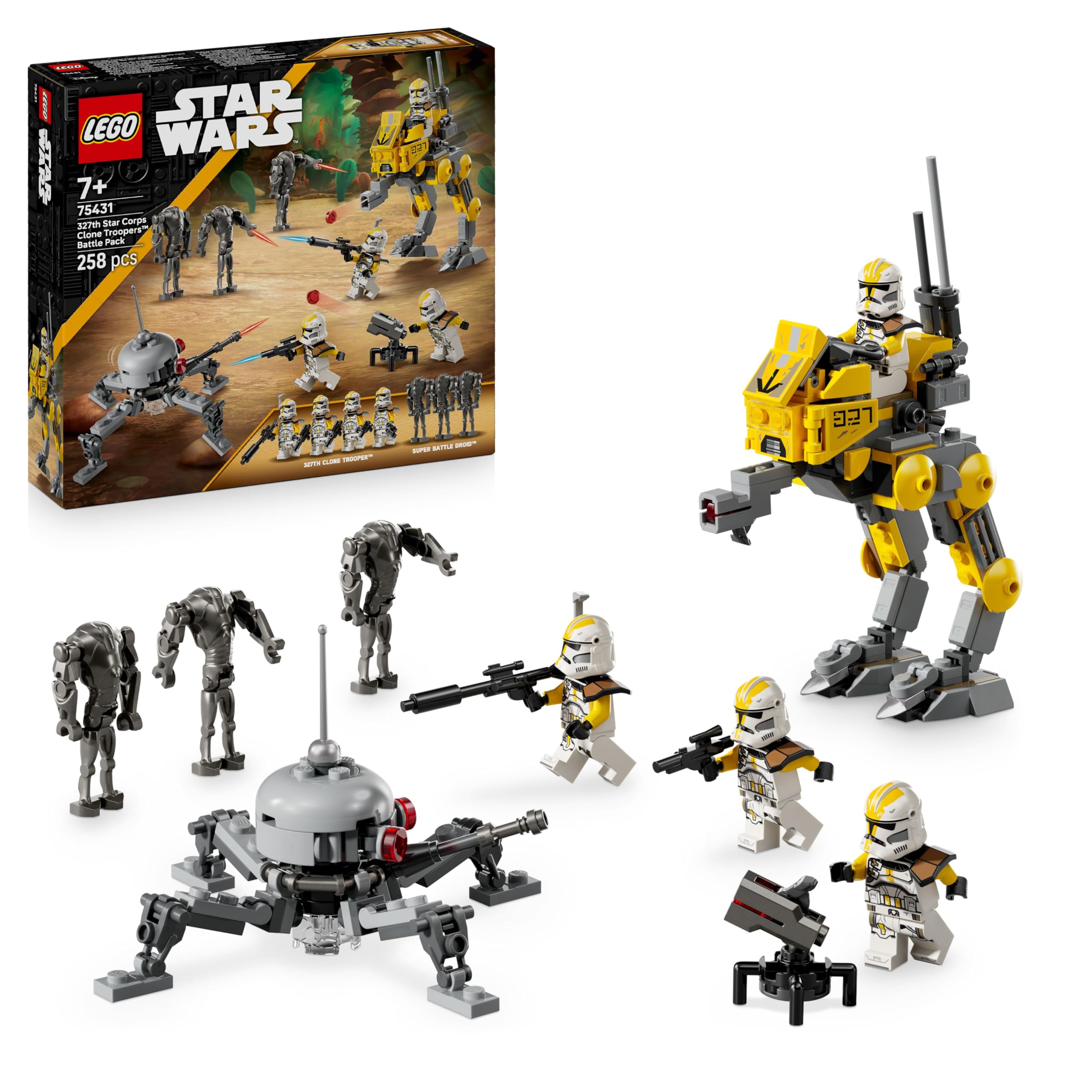 LEGO Star Wars 75431 327th Star Corps Clone Troopers Battle Pack – Bauspielzeug für Kinder ab 7 Jahren
