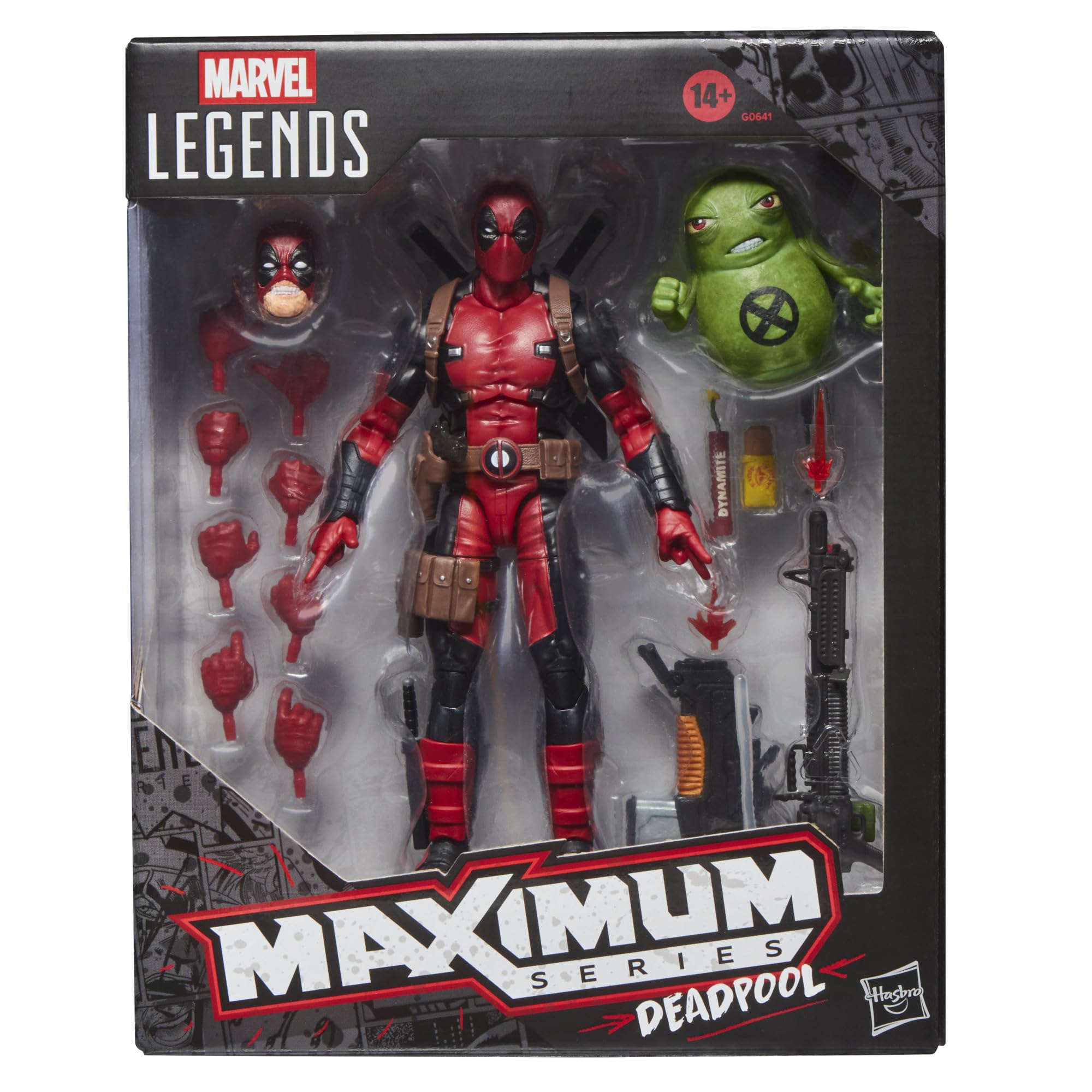Marvel Legends Maximum Series Deadpool Action Figure with Doop | 6-Inch Scale | 24 Accessories