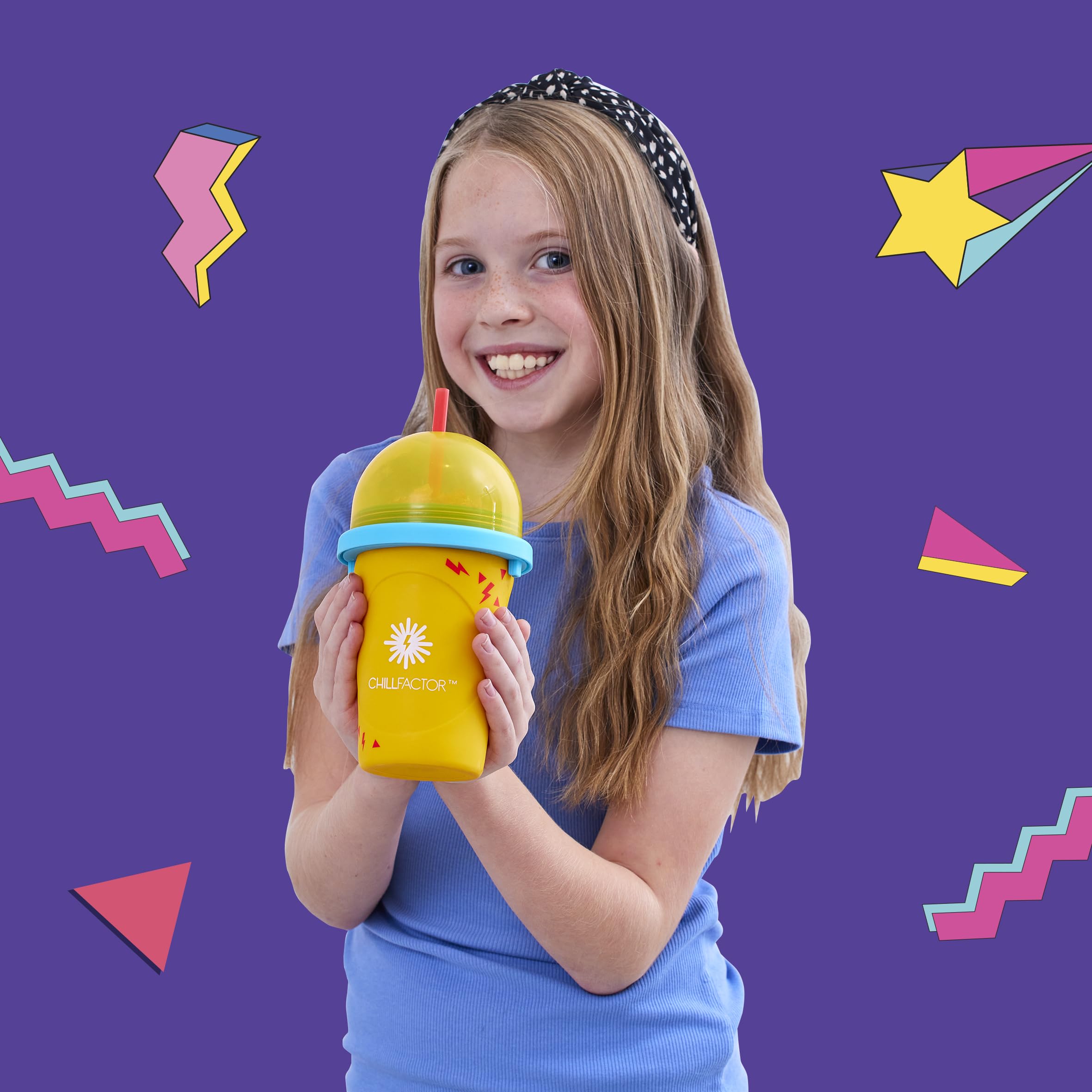 ChillFactor Colour Shock Slushy Maker - Reusable Rapid Freeze Drink Toy for Kids & Adults 5